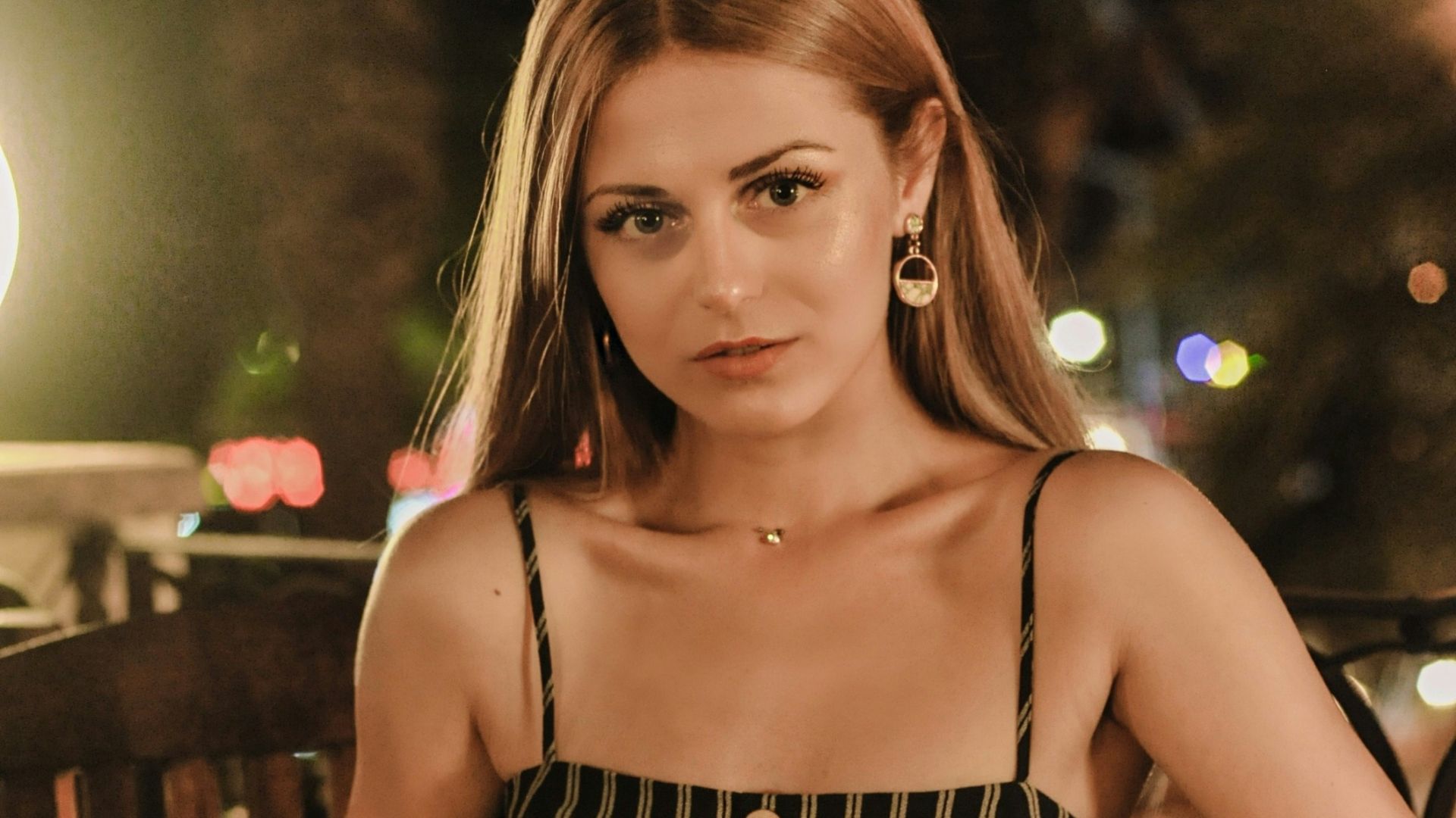 women's black spaghetti strap top