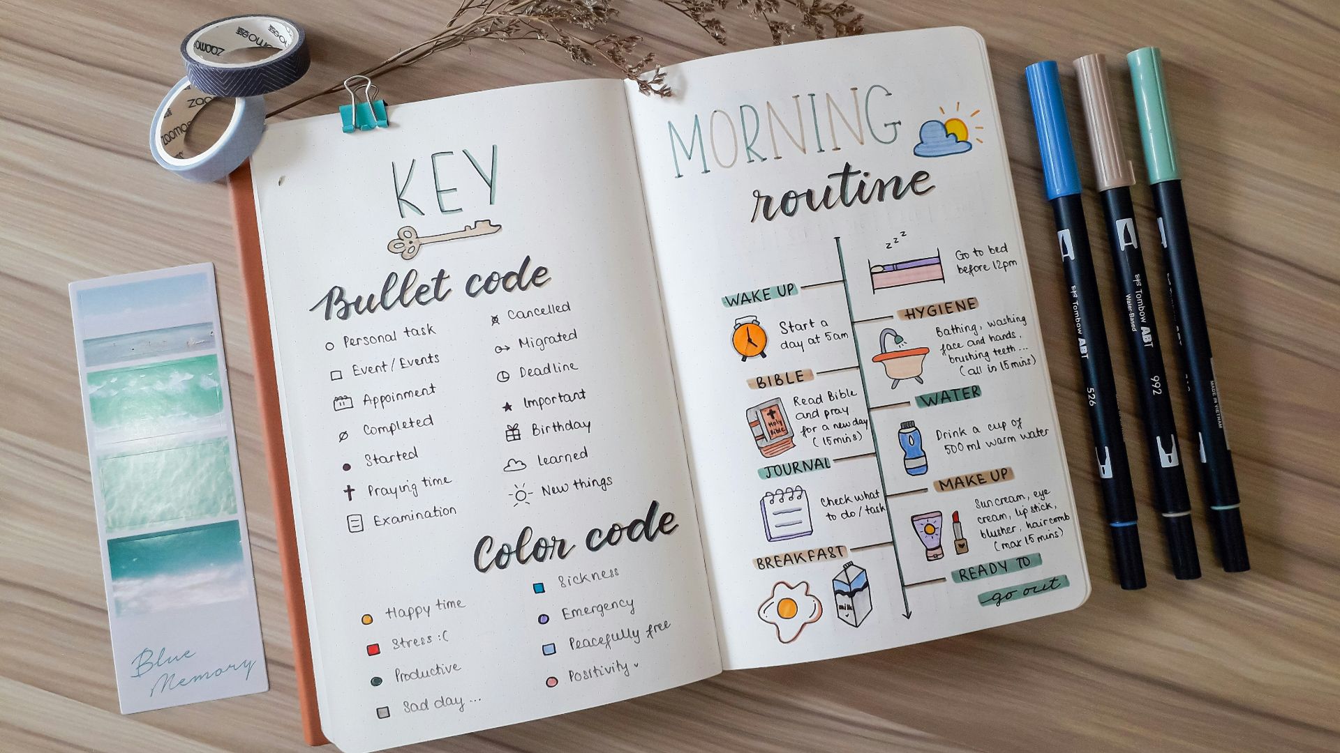 an open book with writing on it next to a pair of scissors