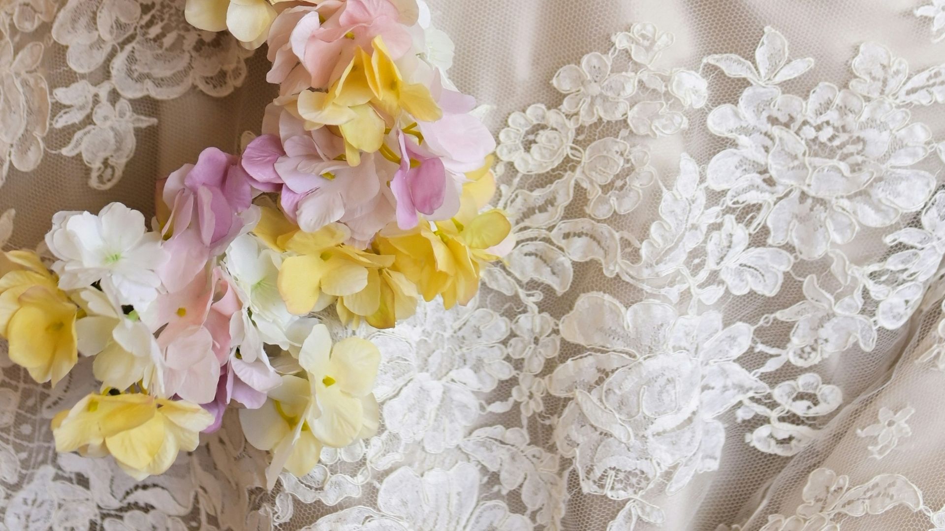a person holding a bouquet of flowers
