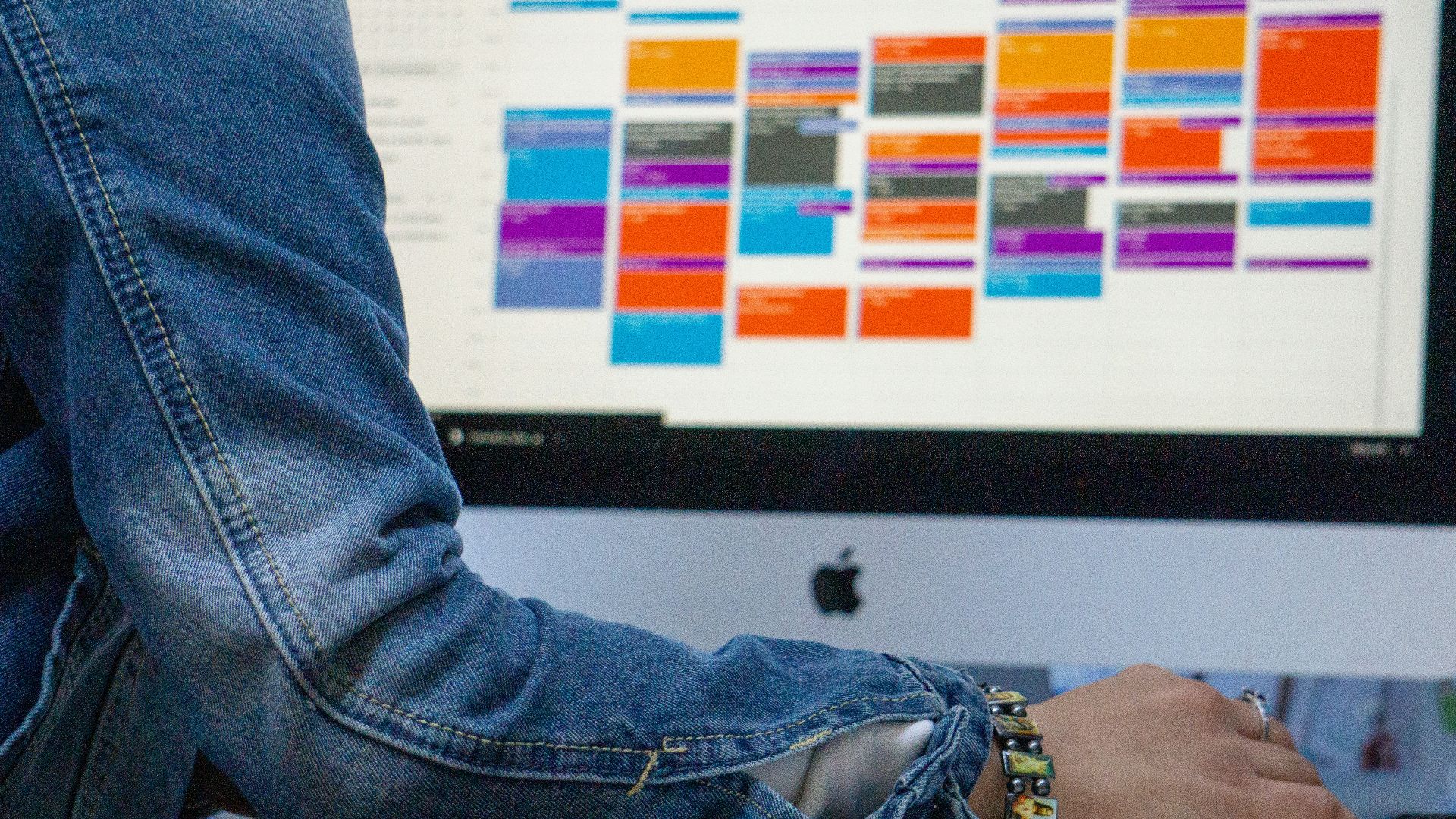 person in blue denim jeans