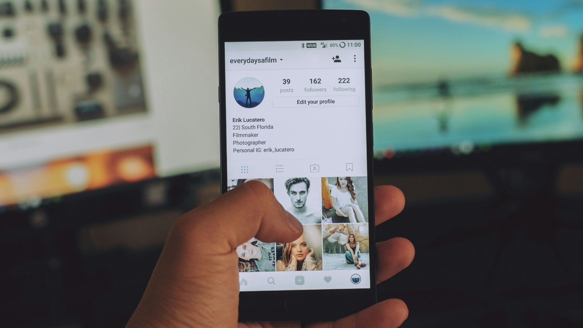 person holding smartphone