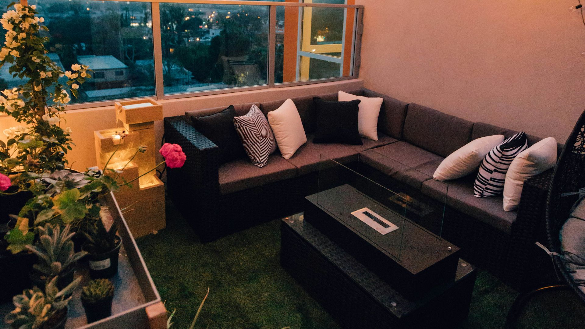 assorted-color pillows near building