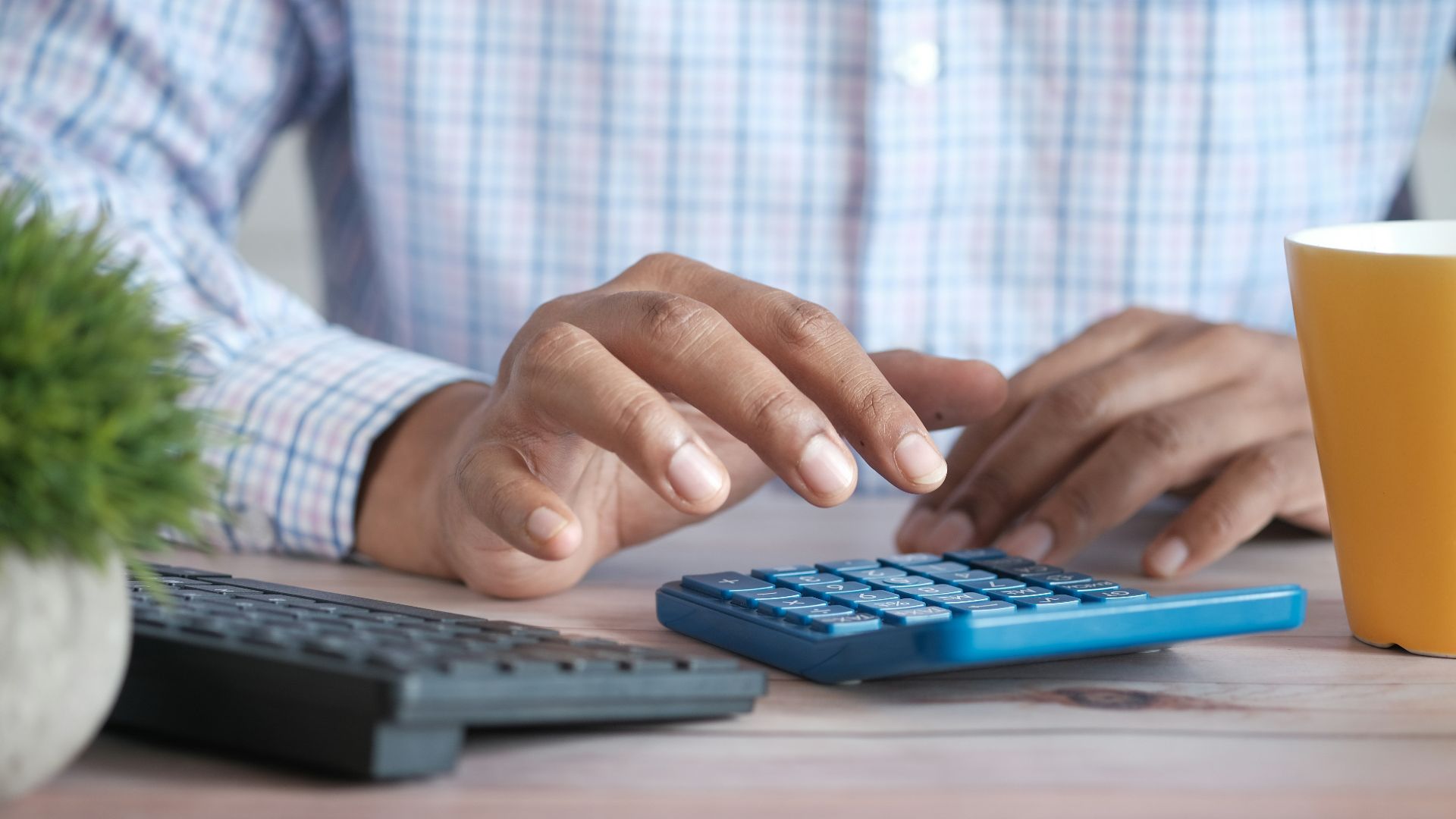 person using black computer keyboard