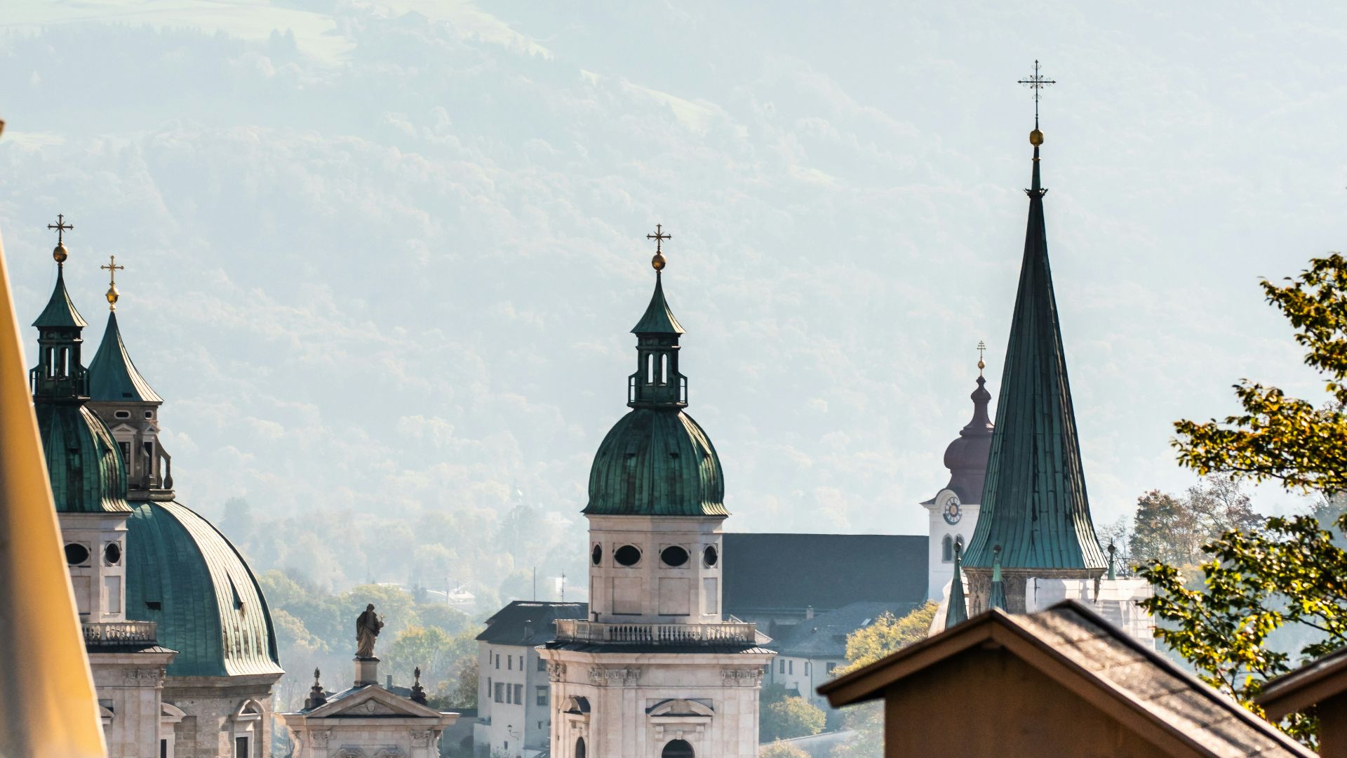 white dome buildings