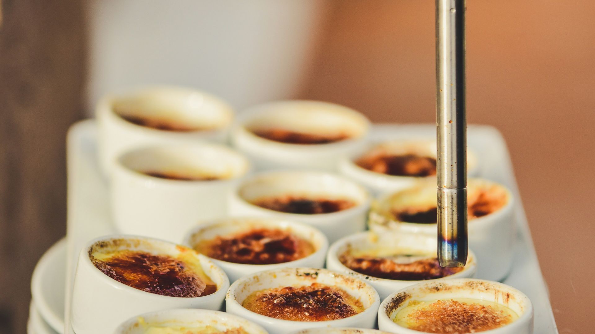 tray of food in bowls
