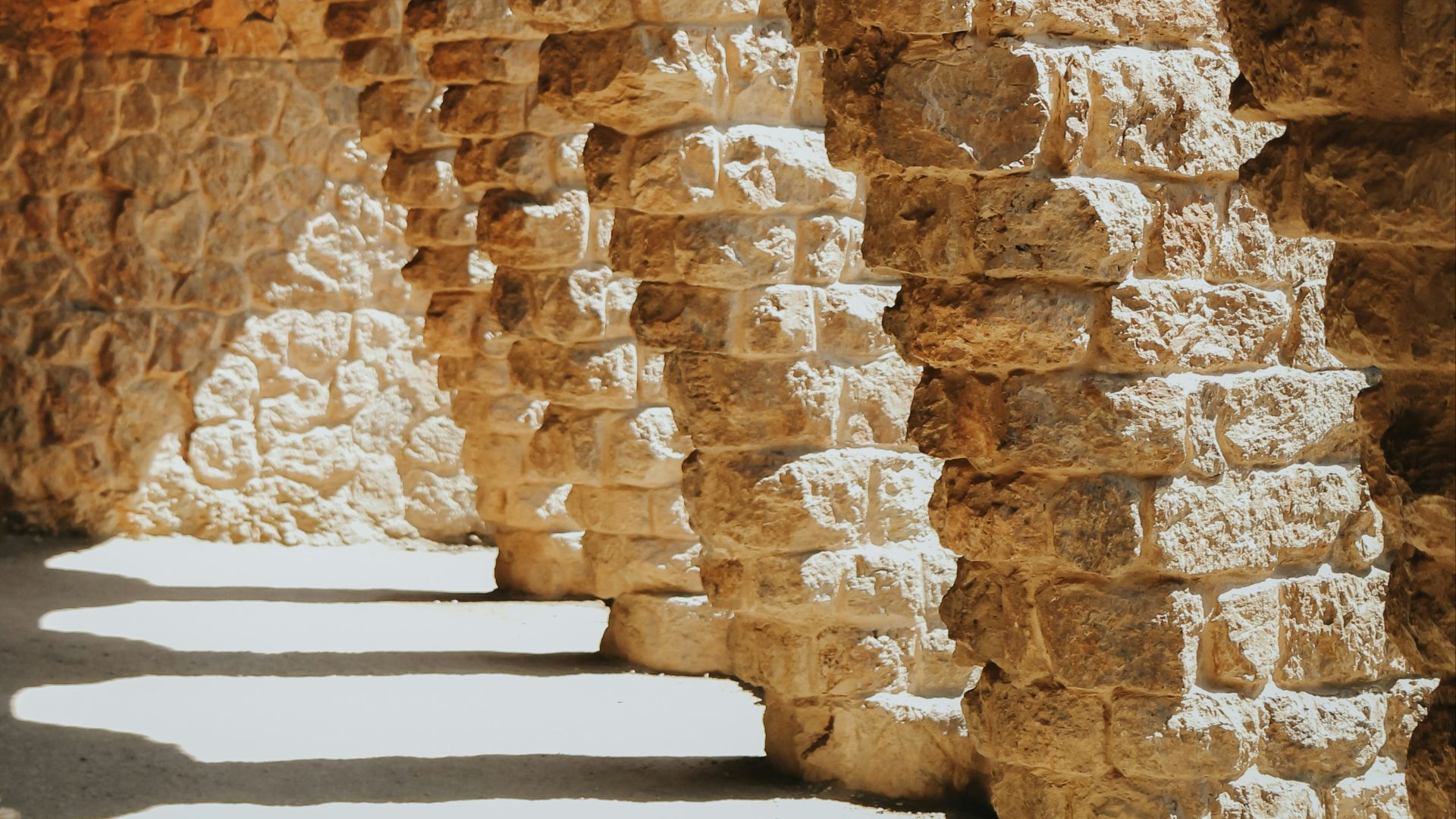 two gray and brown concrete bricks