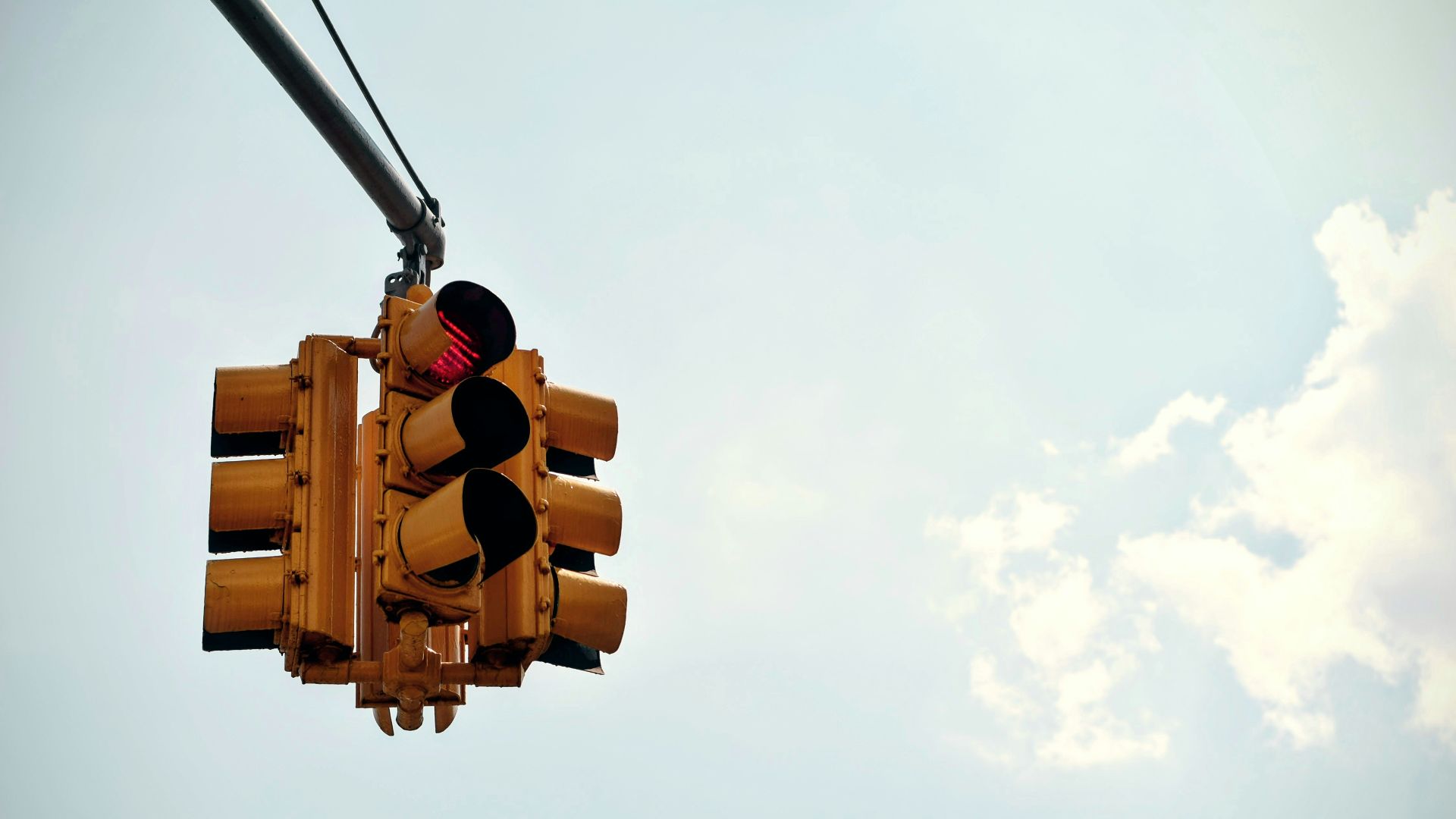 red light of traffic light
