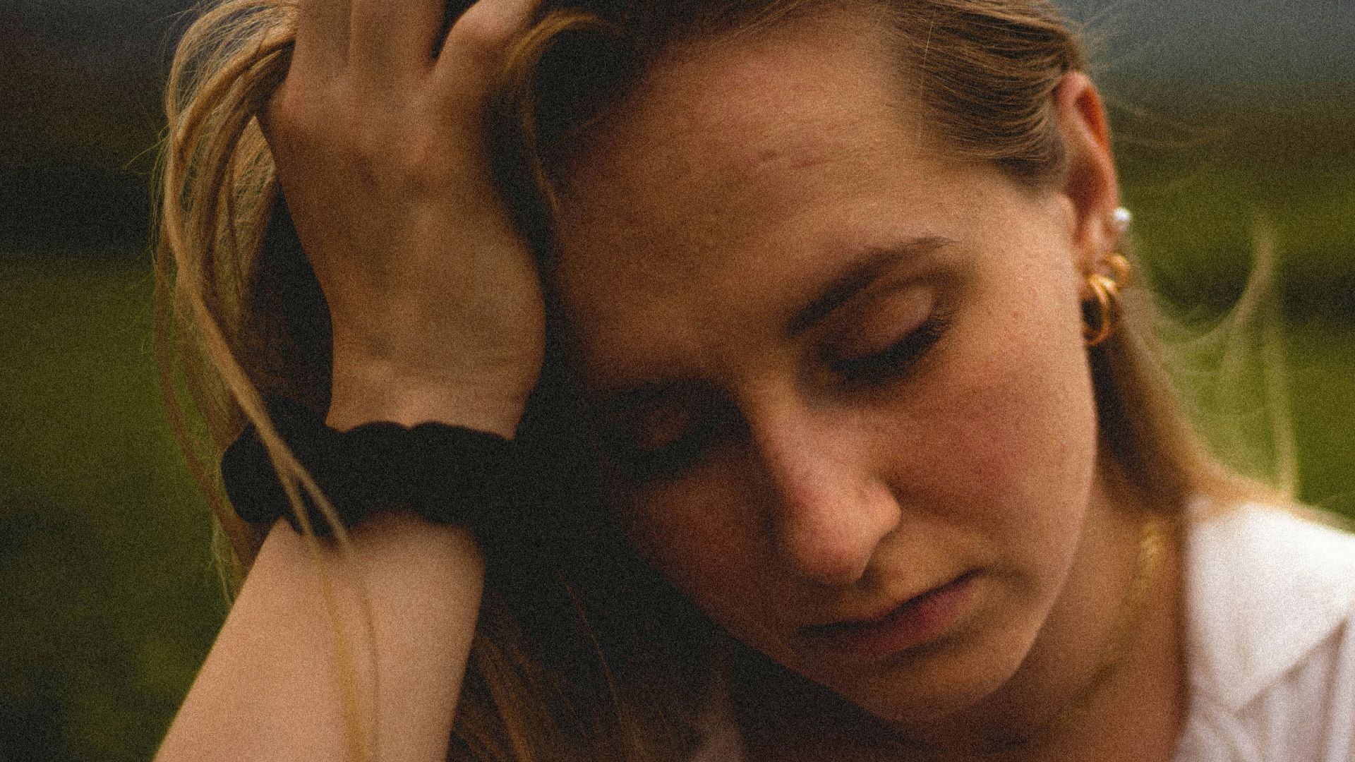 woman in white tank top