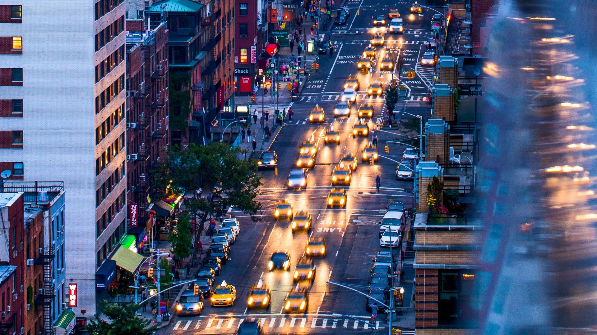 city building during night