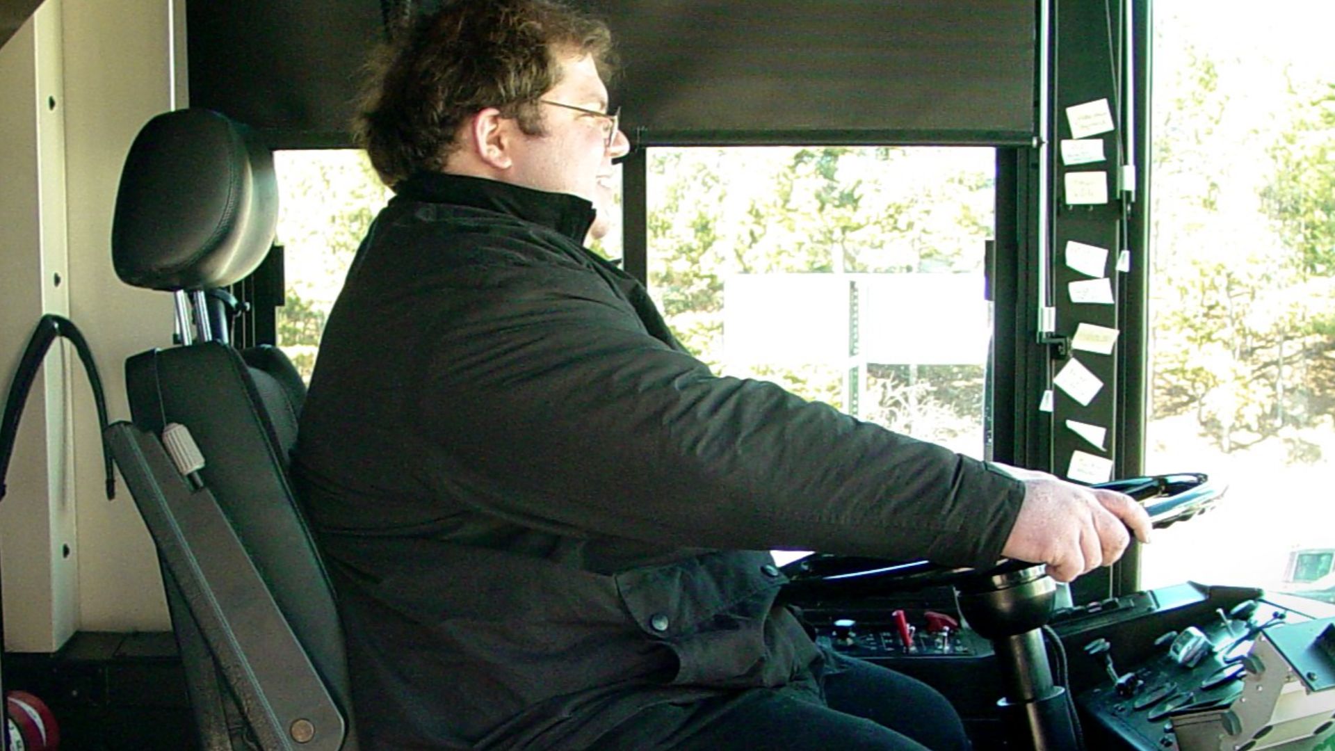 File:Person in driver's seat of Harrisonburg Transit bus.jpg
