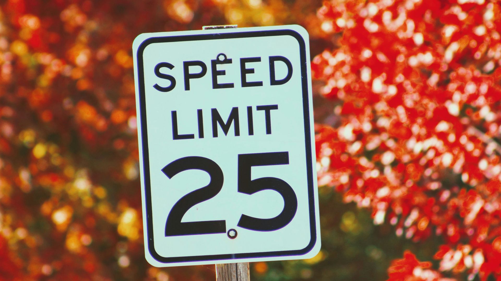 speed limit 25 sign