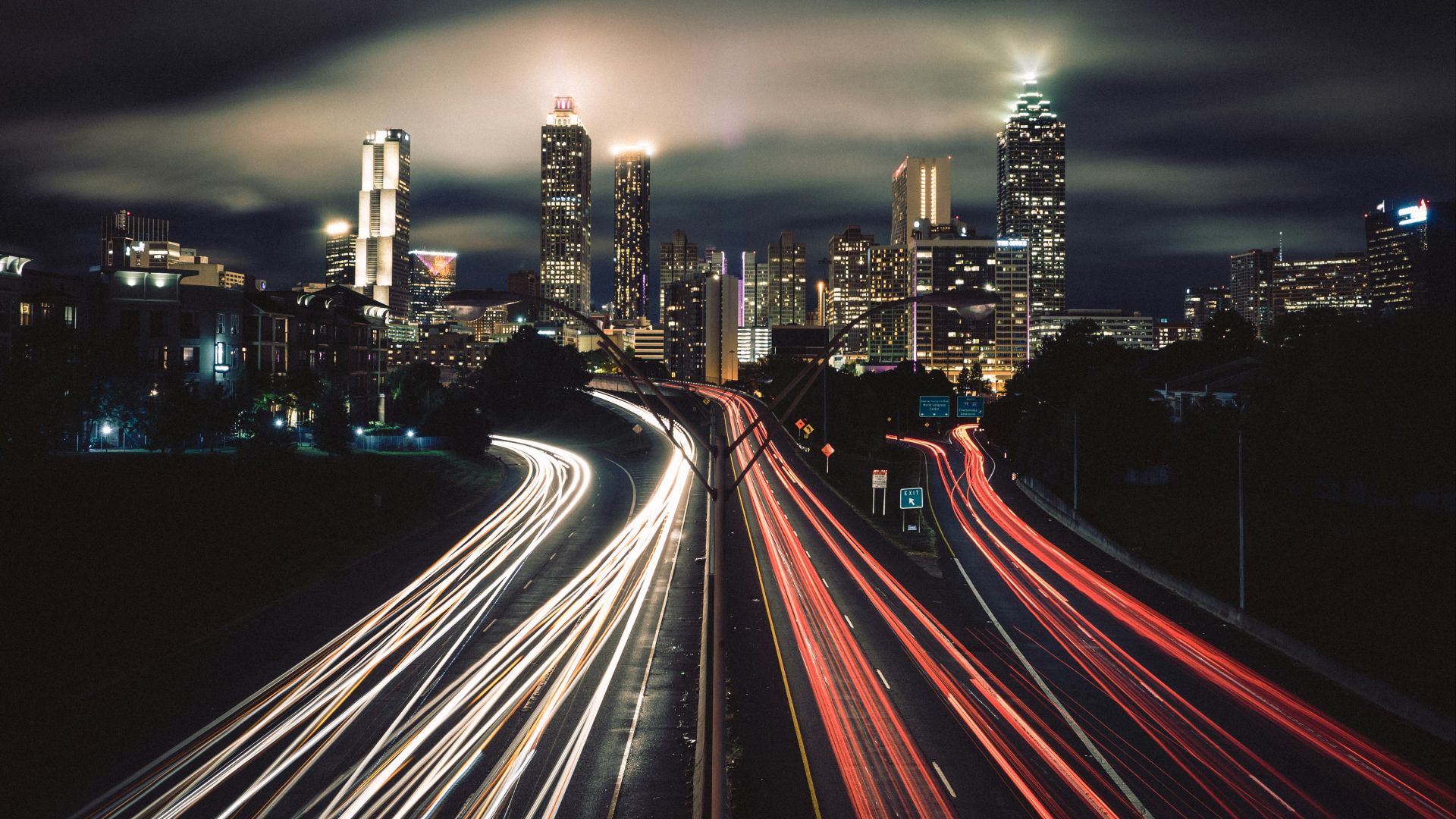 time-lapse photography of city night lights