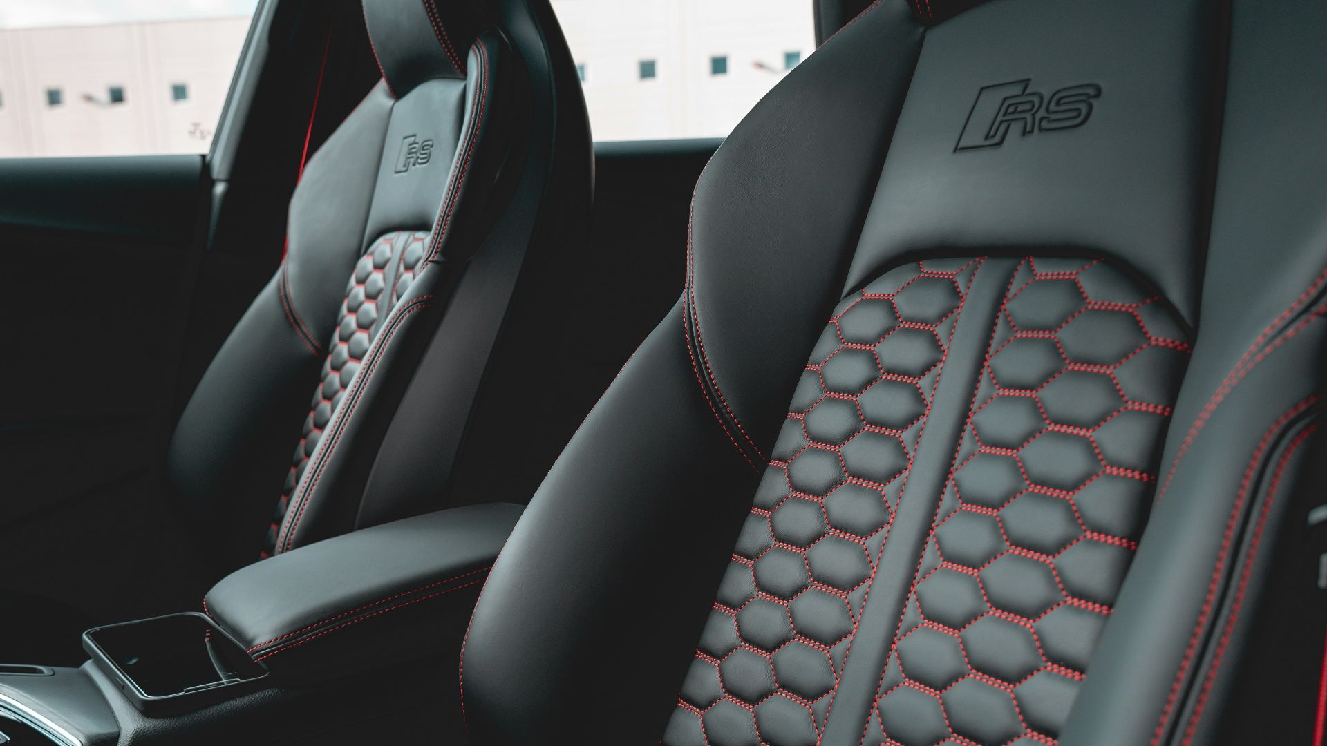 black and gray car seat