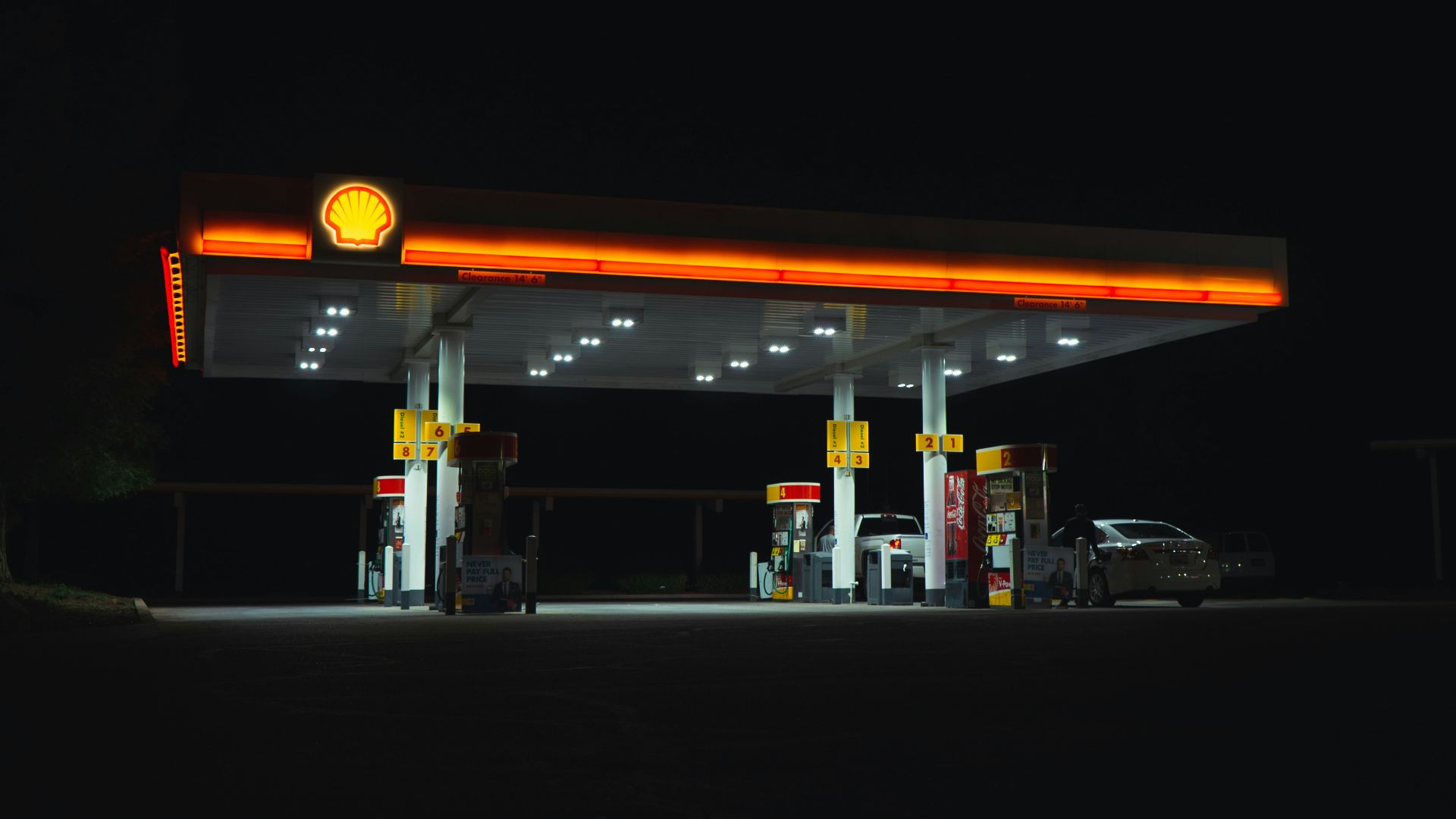 yellow and black store during night time
