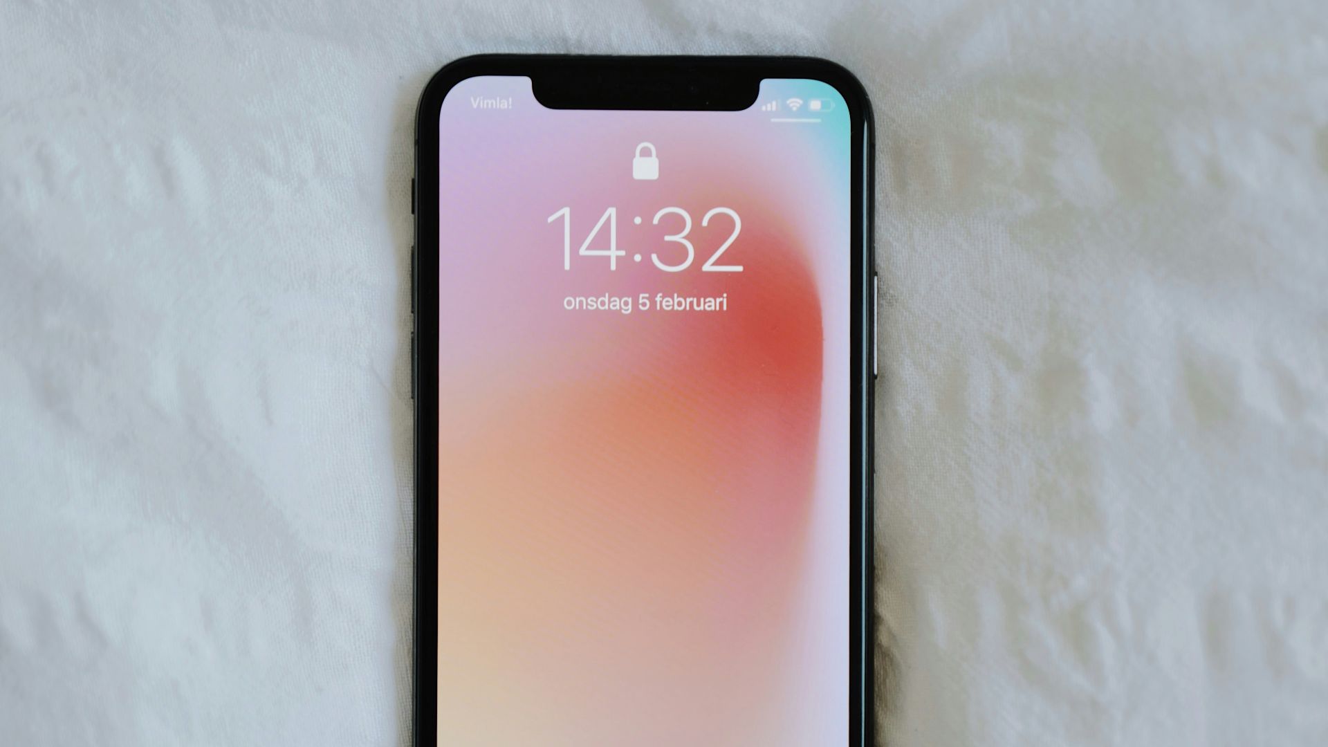 space gray iphone 6 on white textile