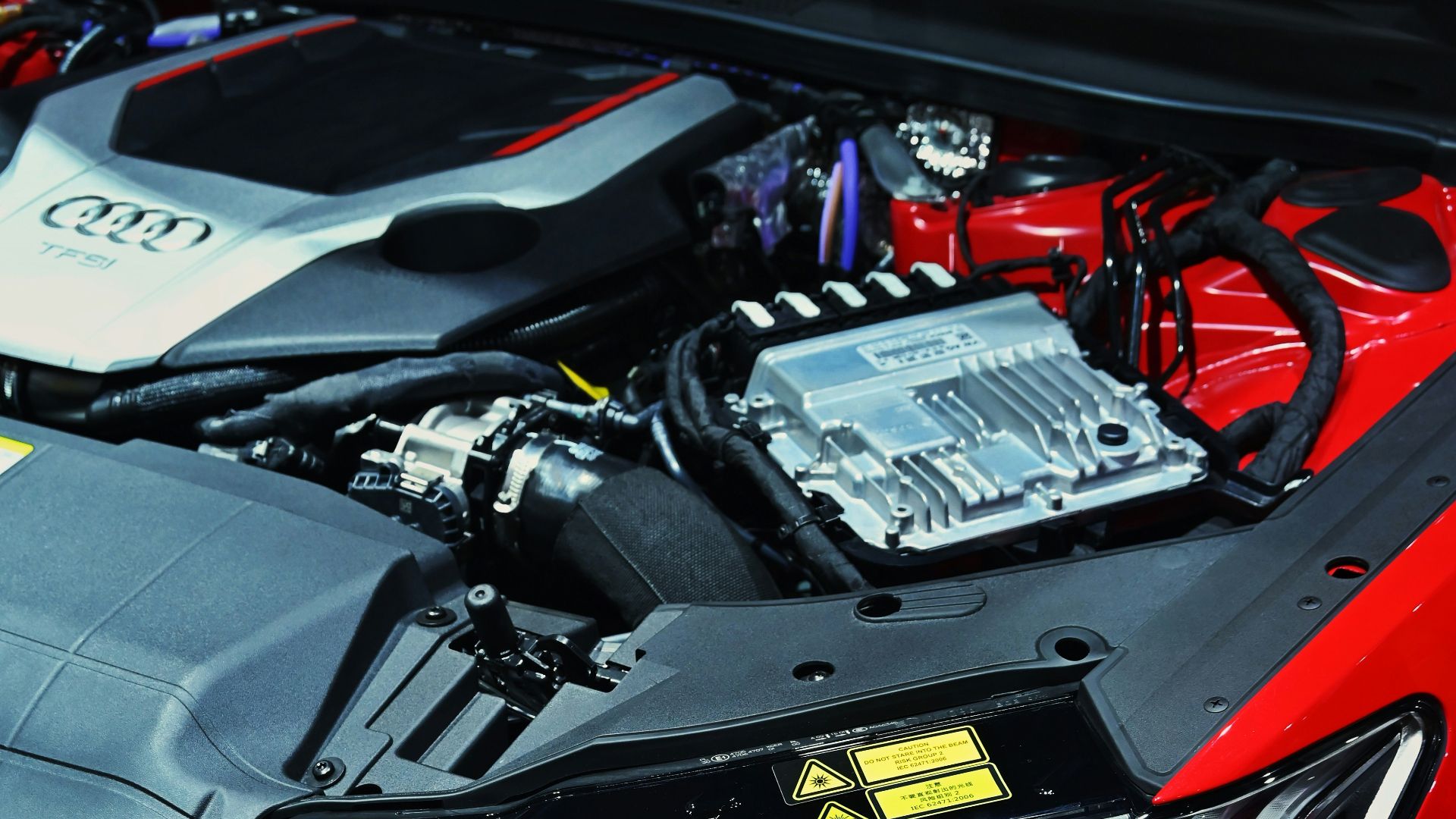 red and black honda car