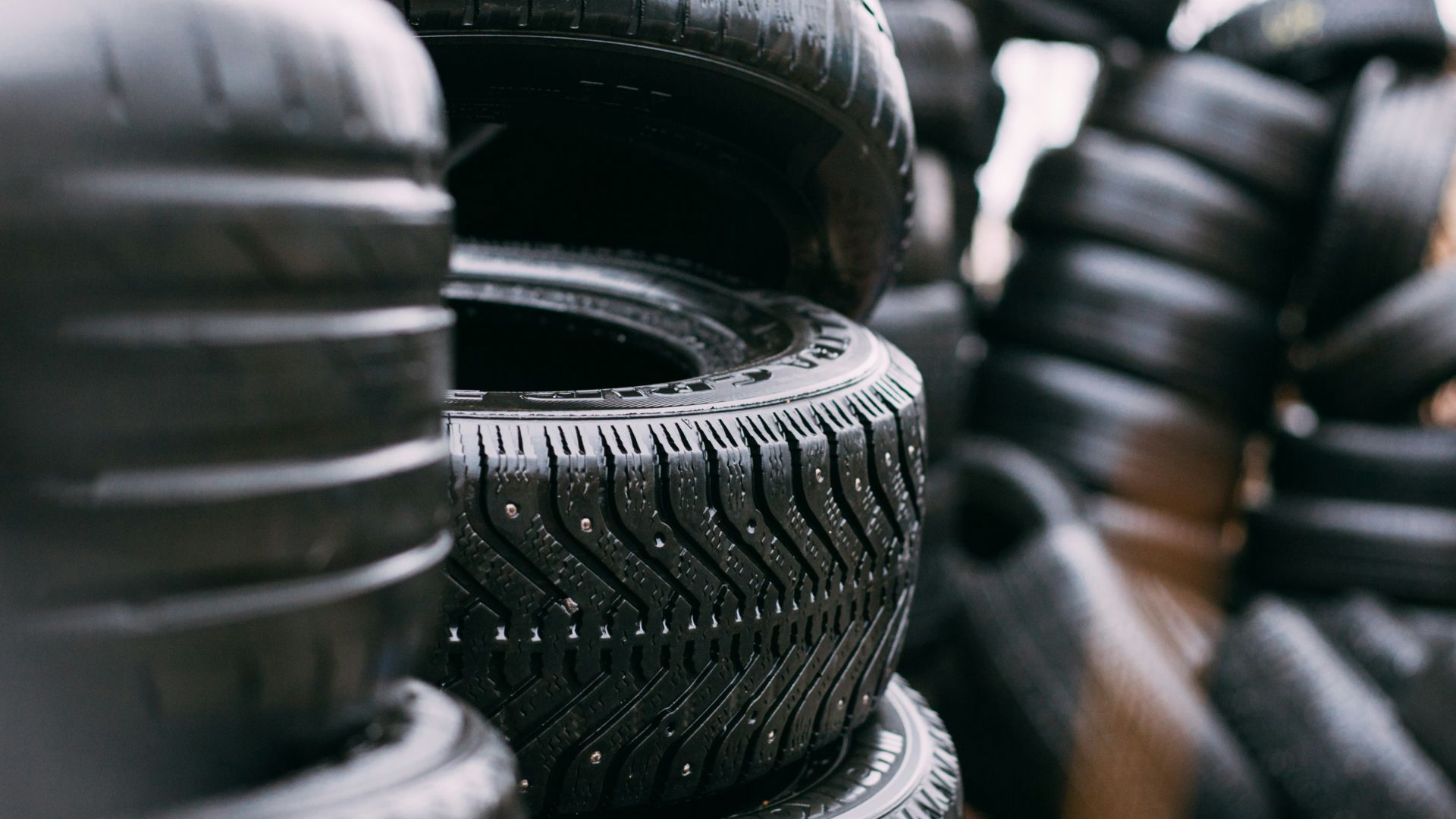 piles of car tires