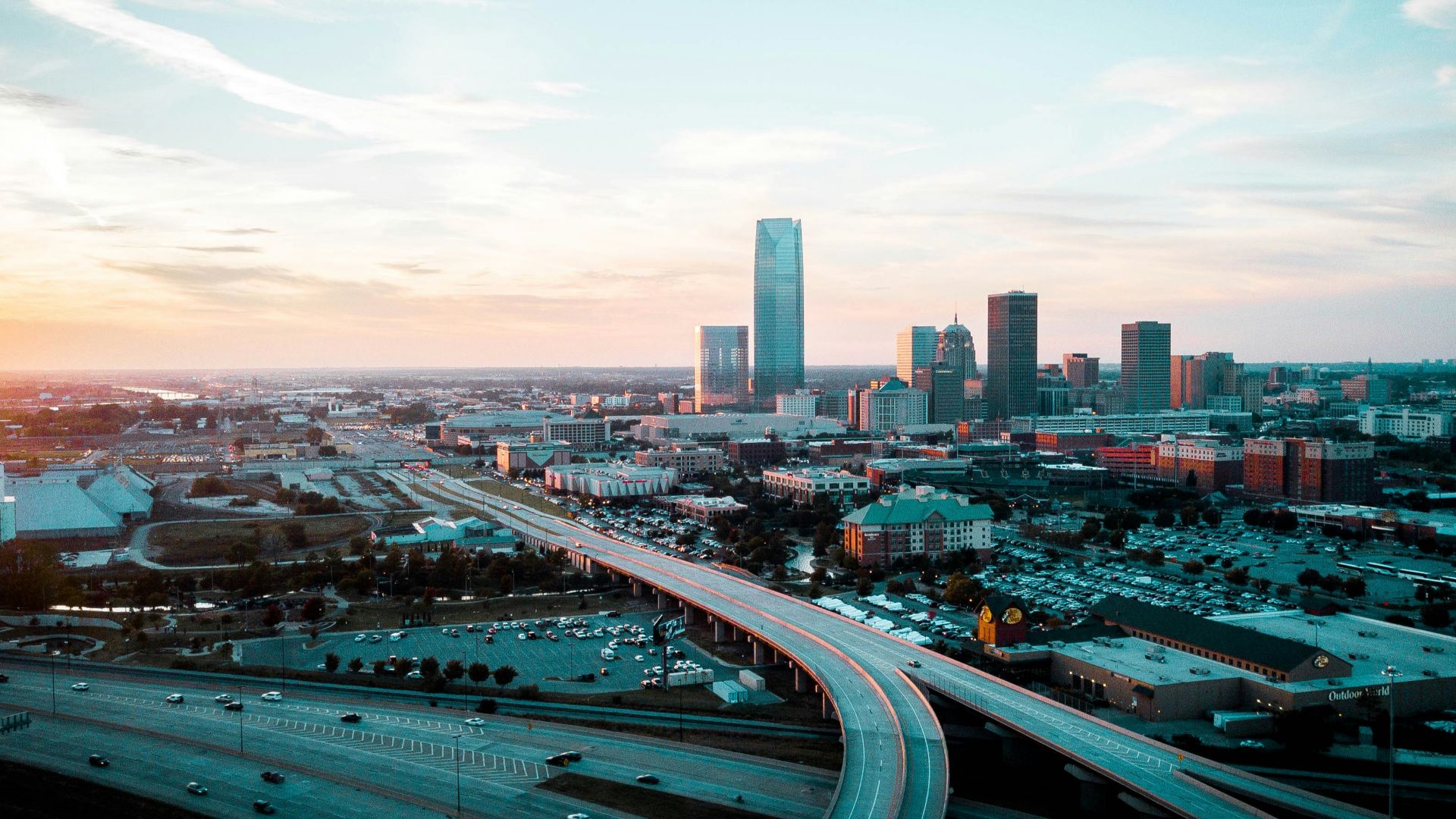 eagle eye view time lapse city and streets