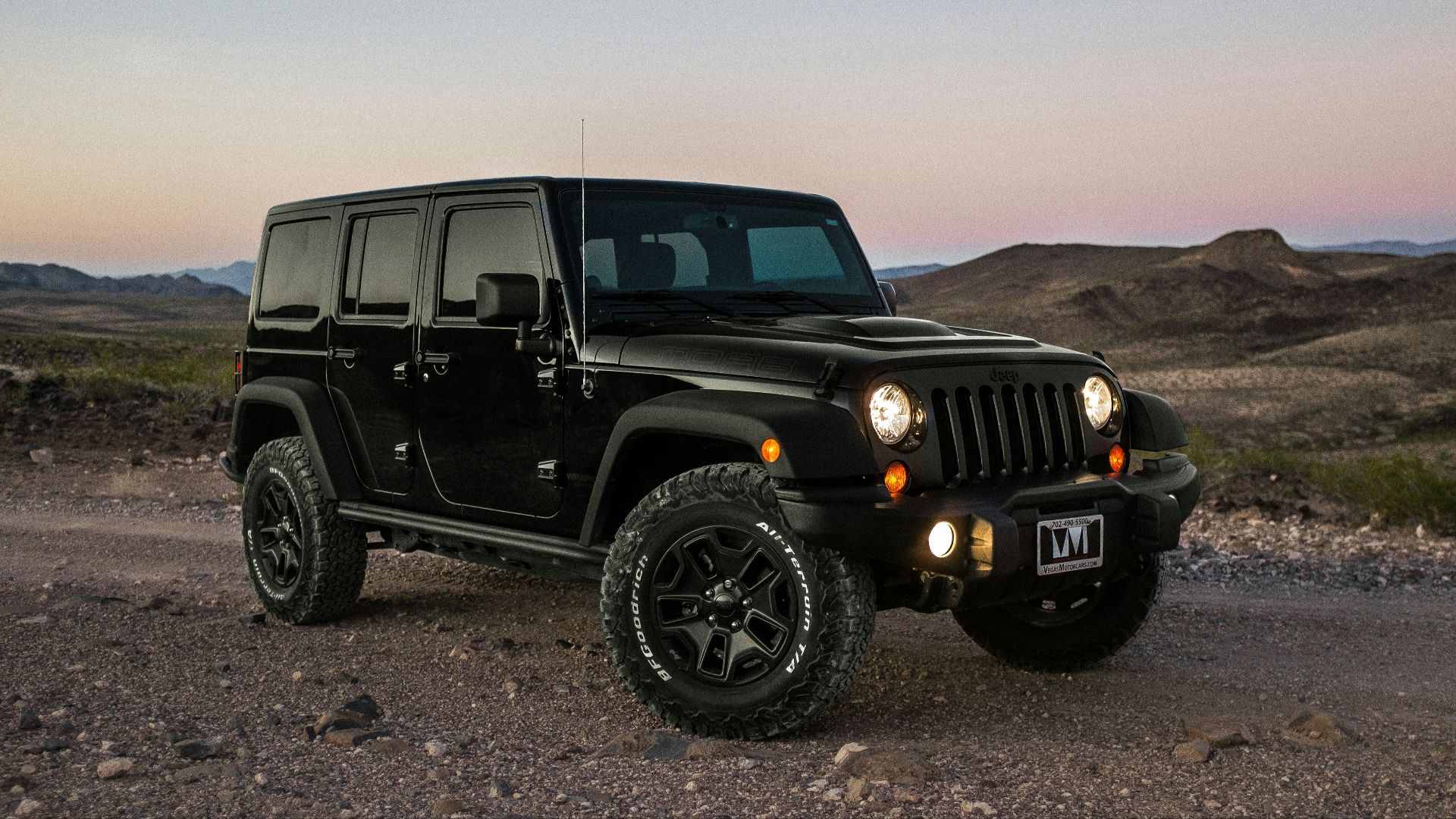 black Jeep Wrangler