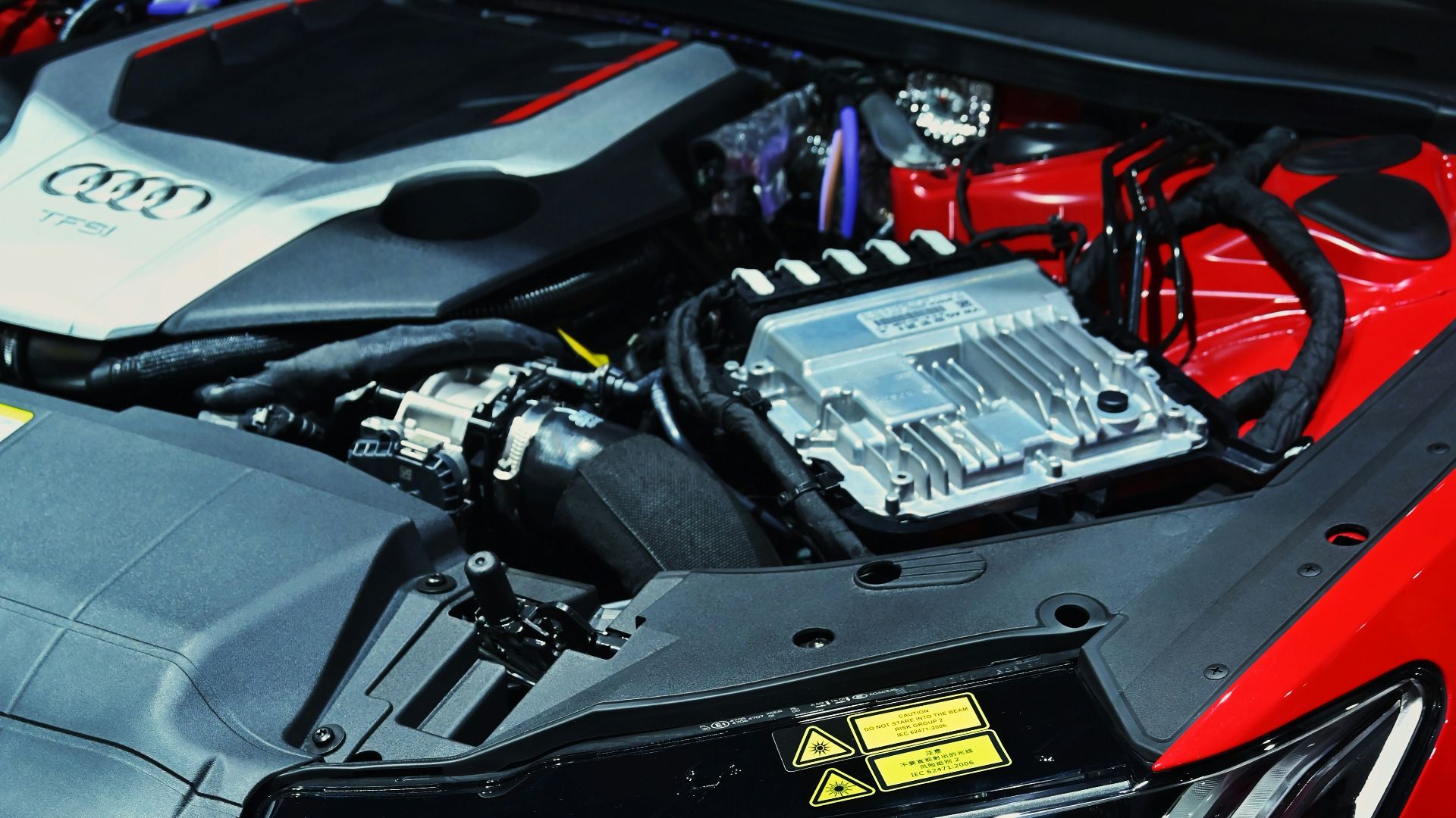 red and black honda car