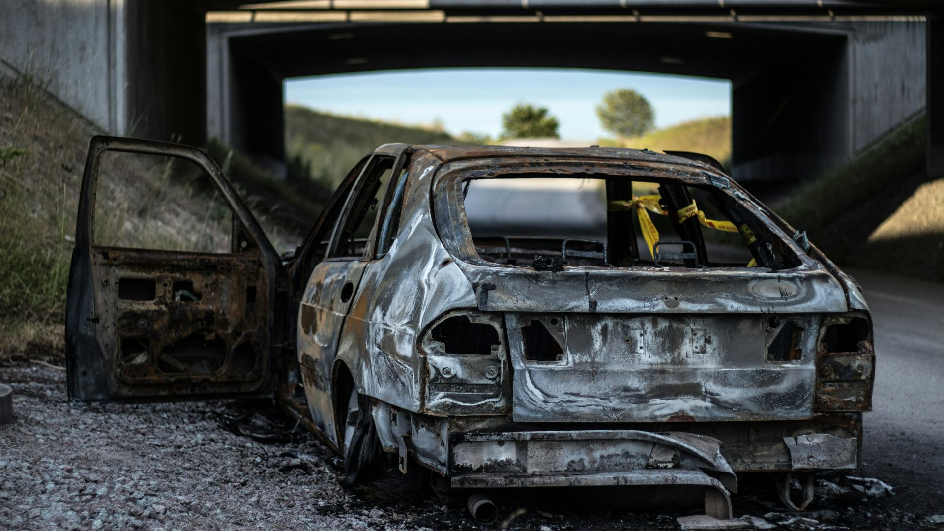 white and black car in garage