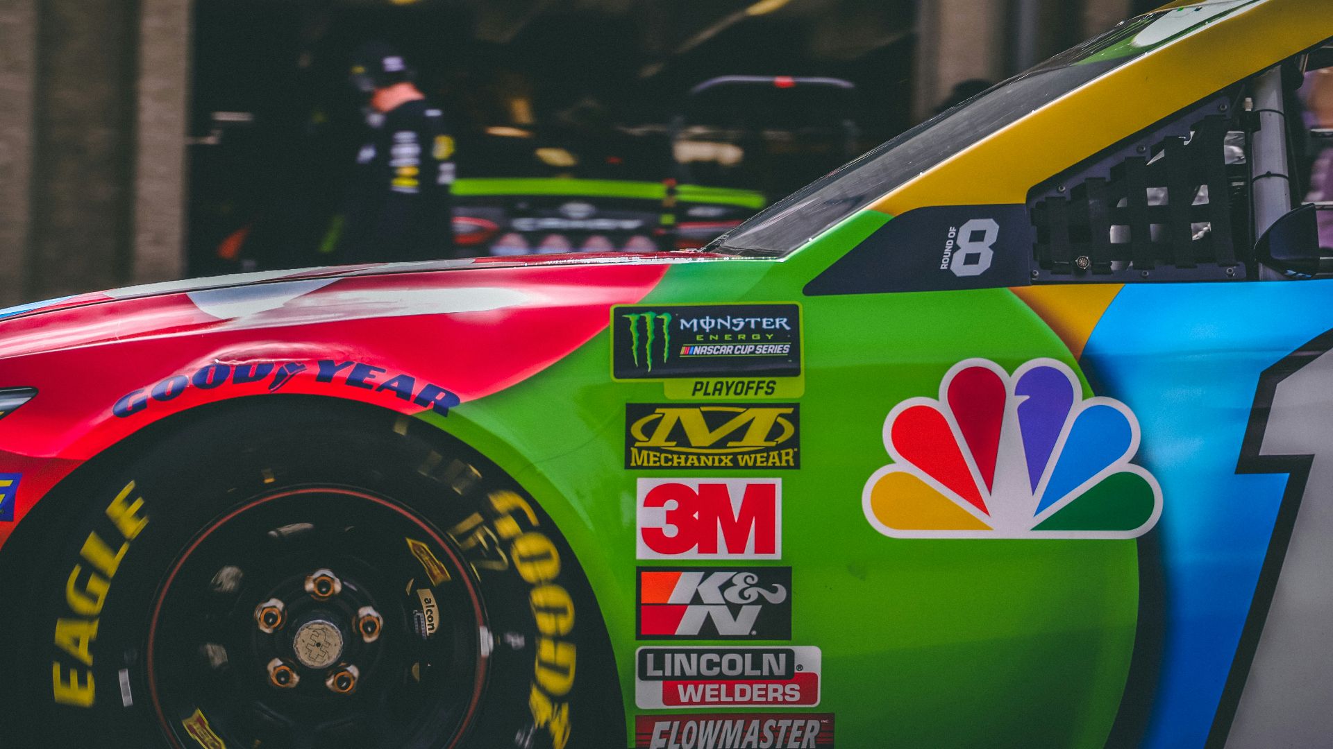 red and green sports car