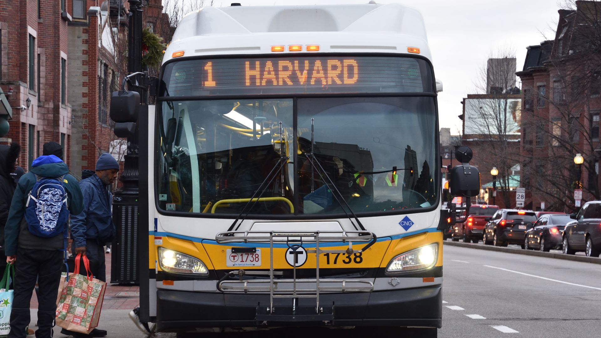 File:MBTA 1 bus at Massachusetts Avenue.jpg