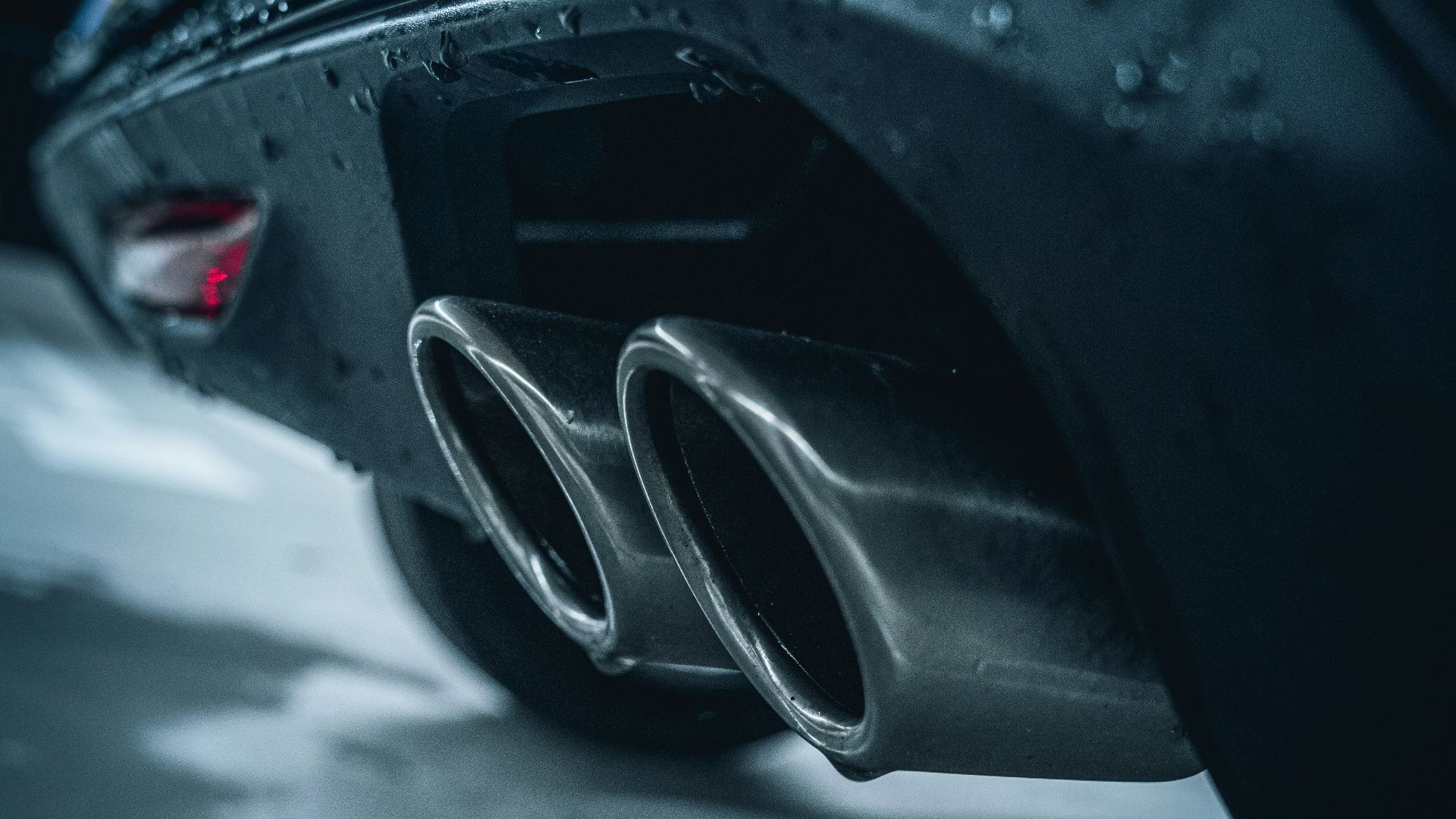 black car with silver car