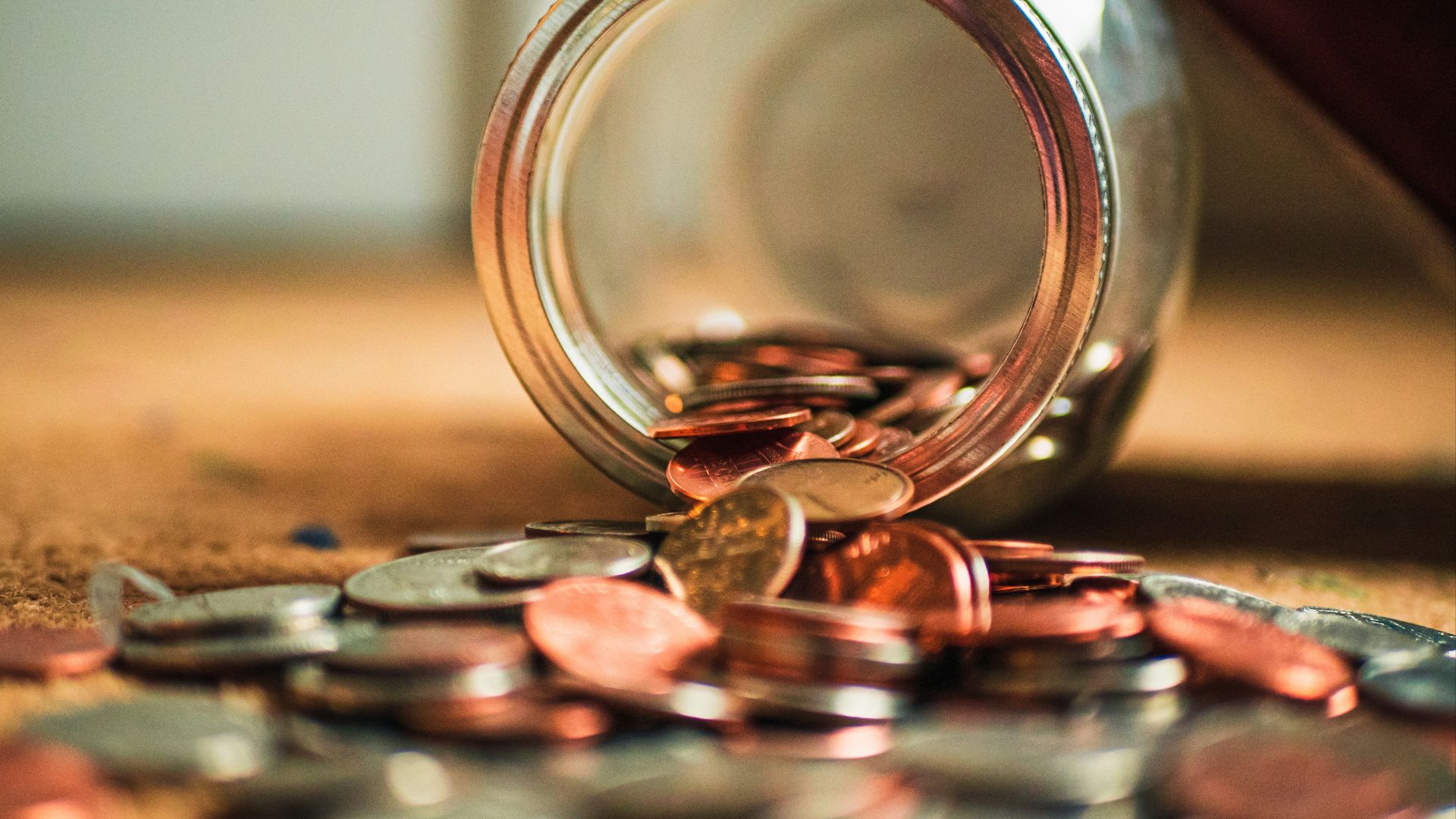 close-up photo of assorted coins