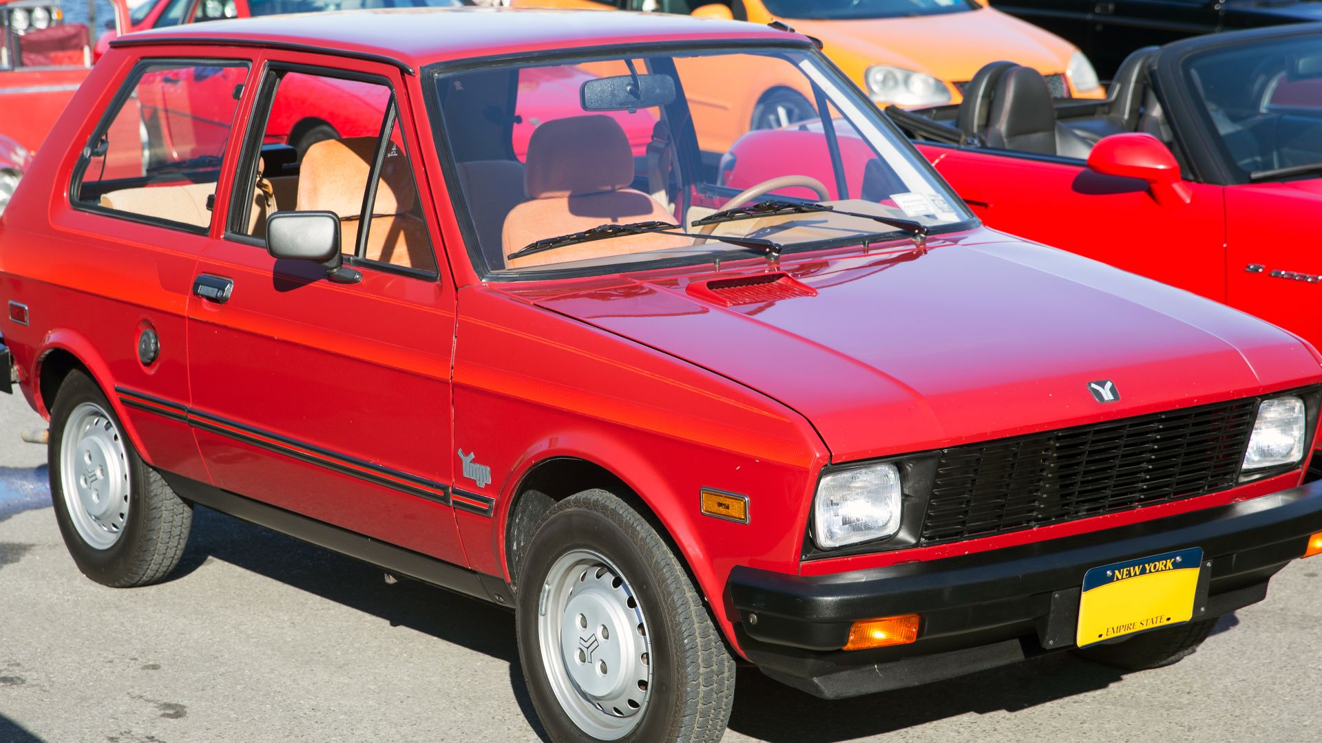 File:1987 Yugo GV in Burgundy, front right.jpg