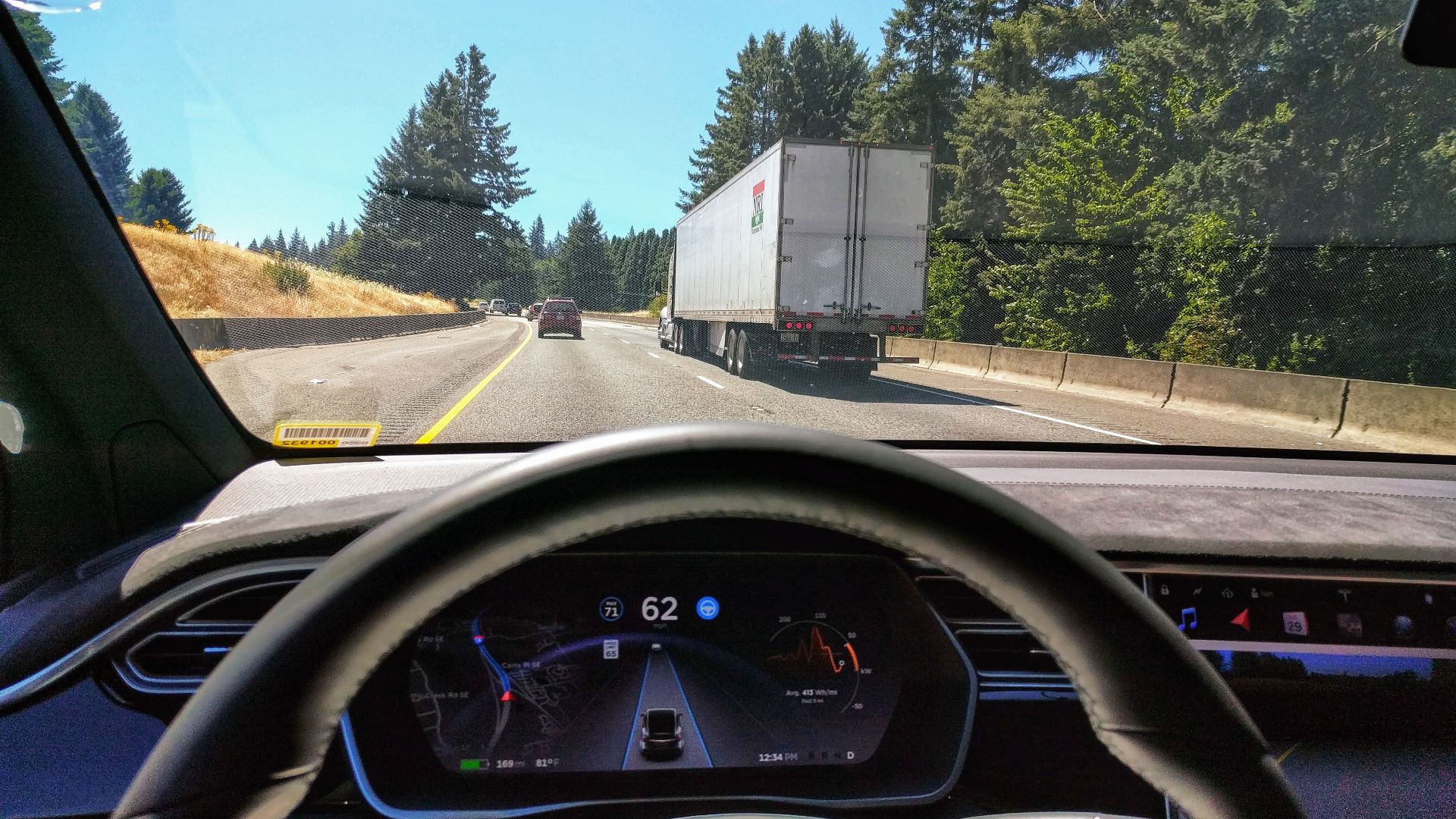 File:Tesla Autopilot Engaged in Model X.jpg