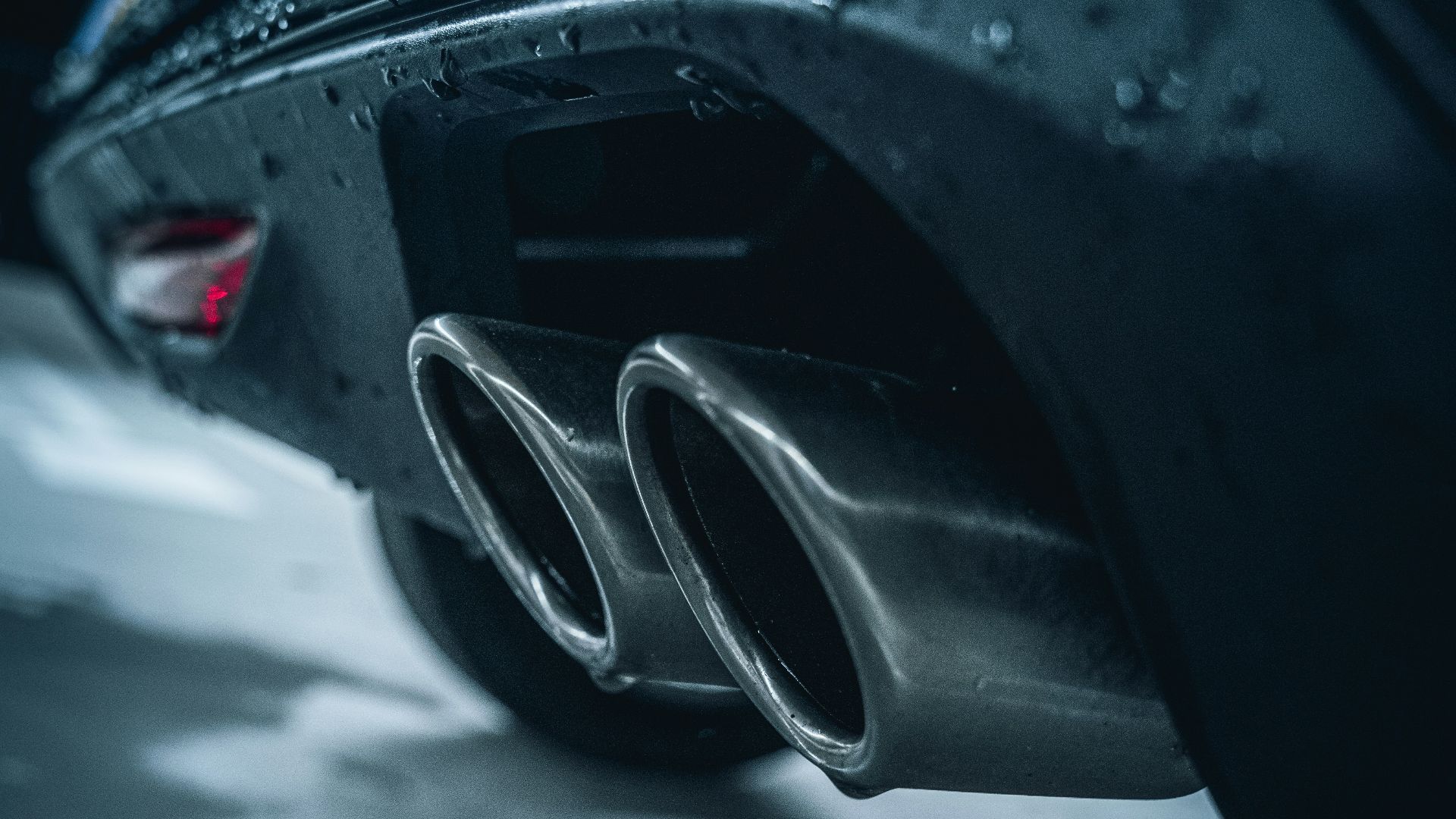 black car with silver car