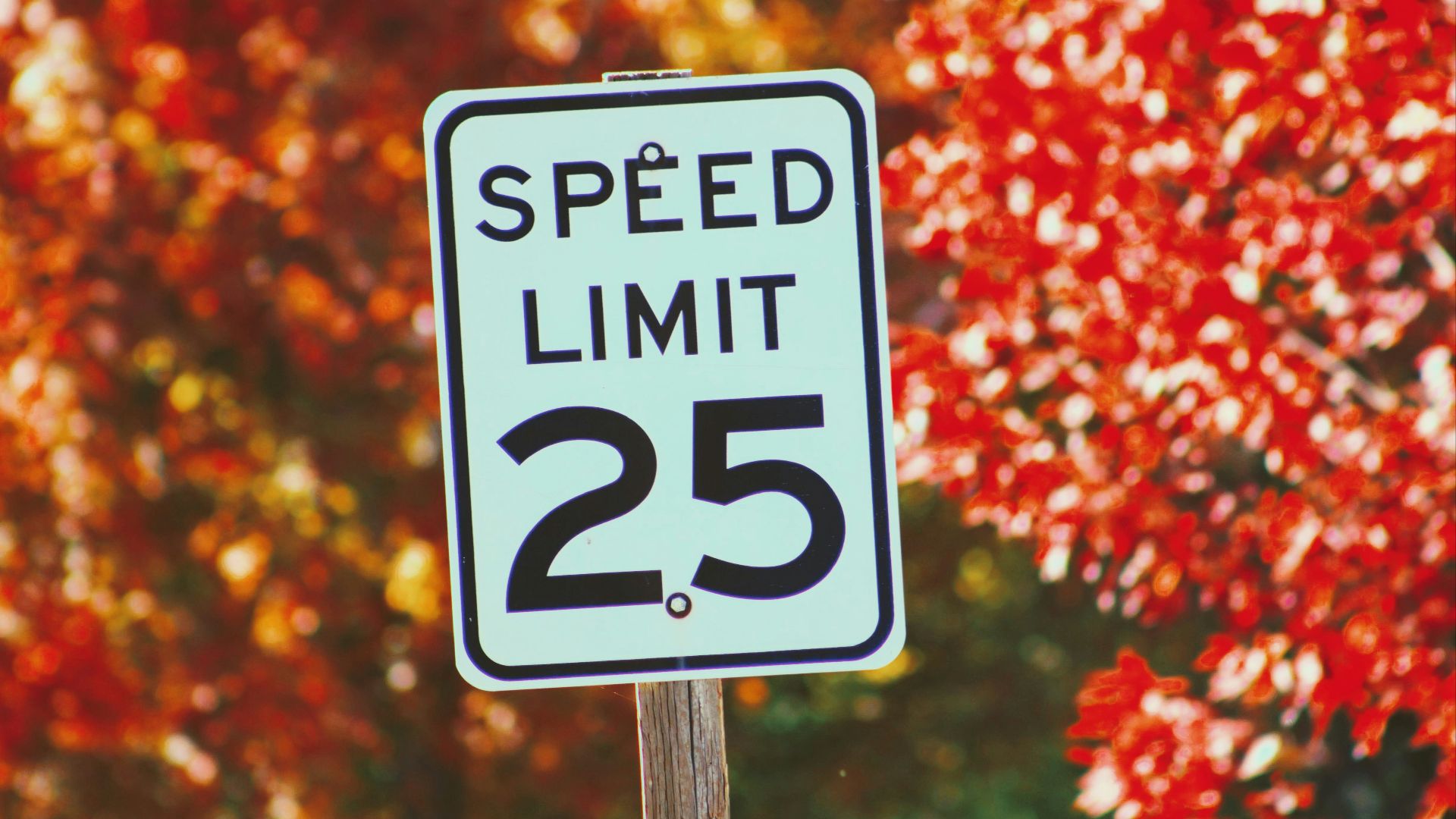 speed limit 25 sign