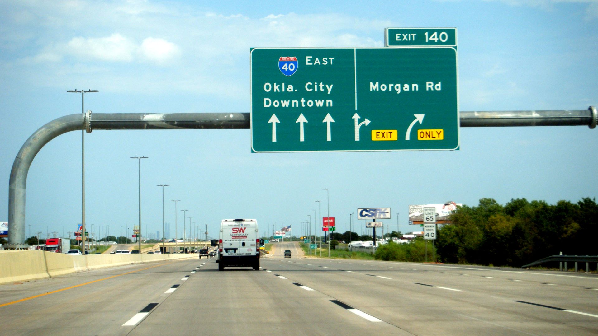 File:Interstate 40 Oklahoma exit 140.jpg