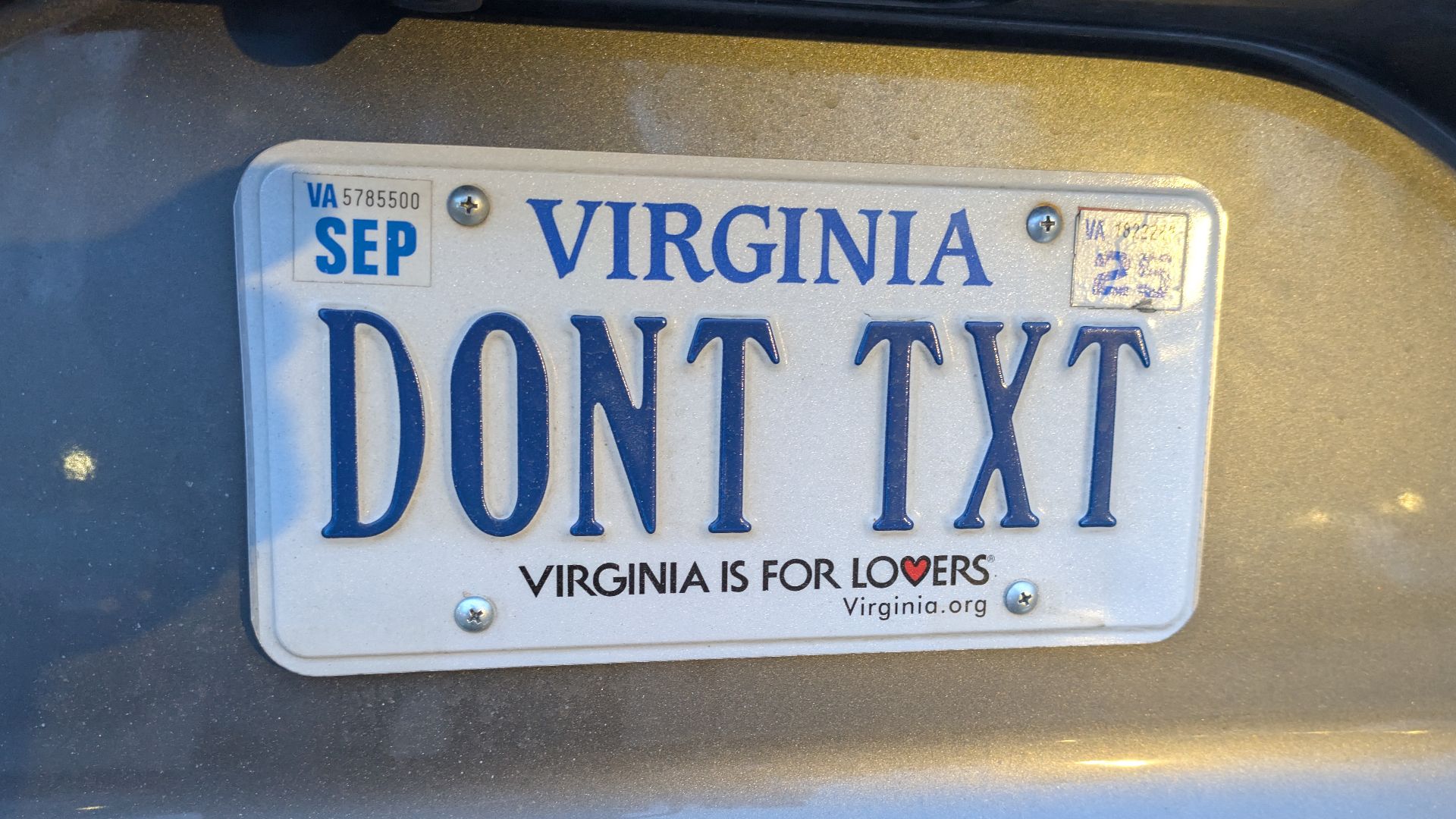 File:Vanity license plate from Virginia