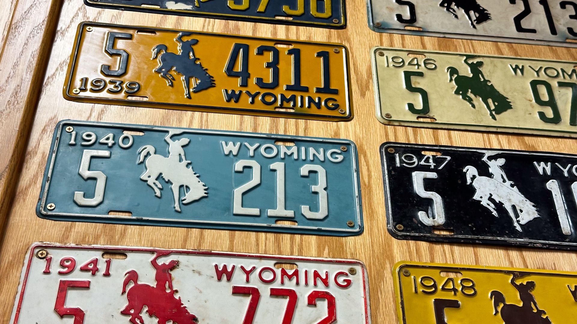 File:Historic License Plates of Wyoming.jpg
