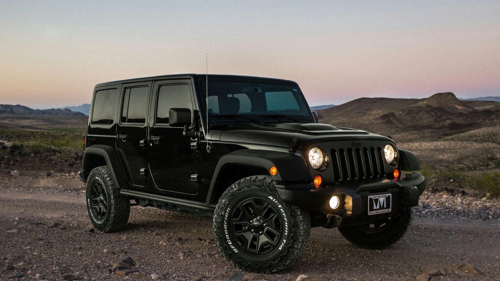 black Jeep Wrangler