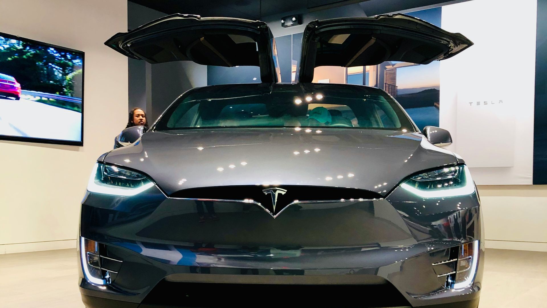 silver car front-end