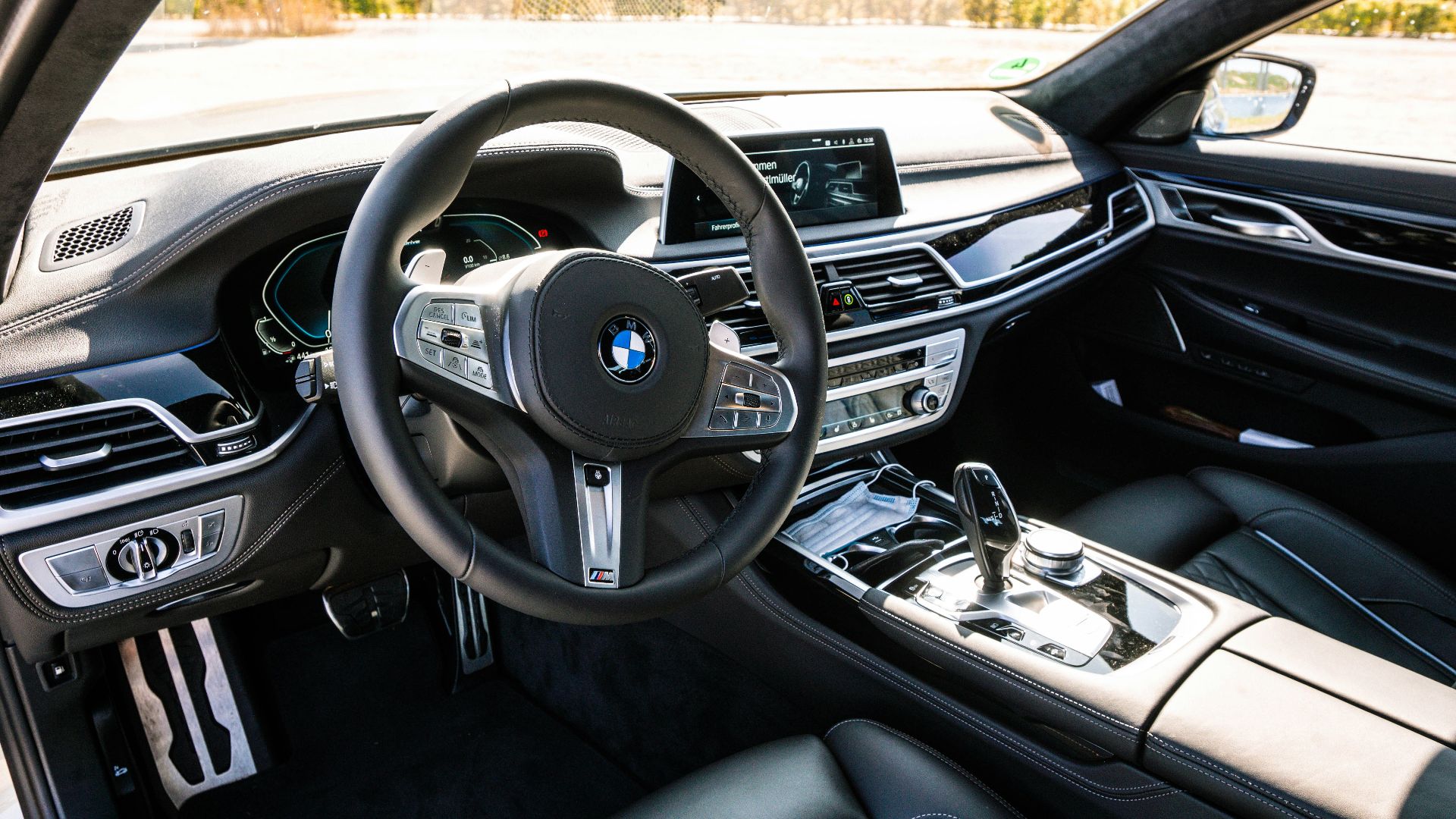 black bmw car steering wheel