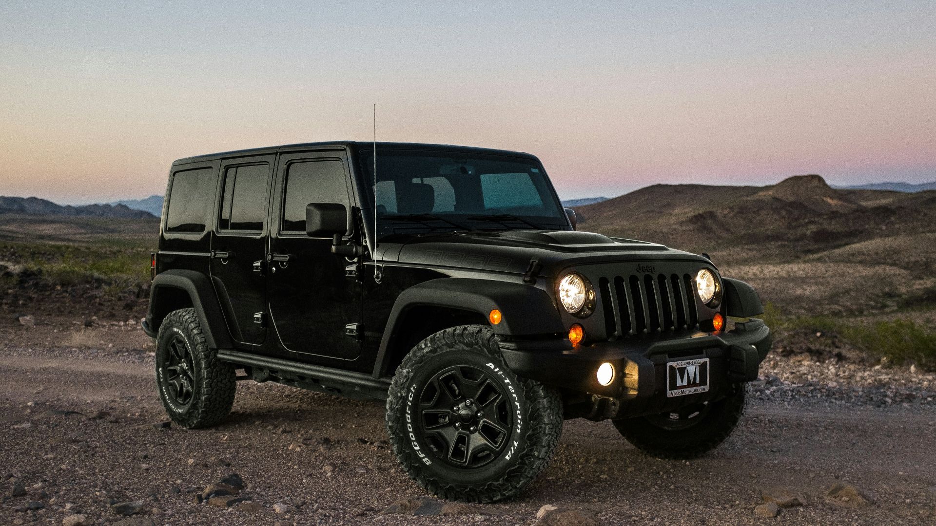 black Jeep Wrangler