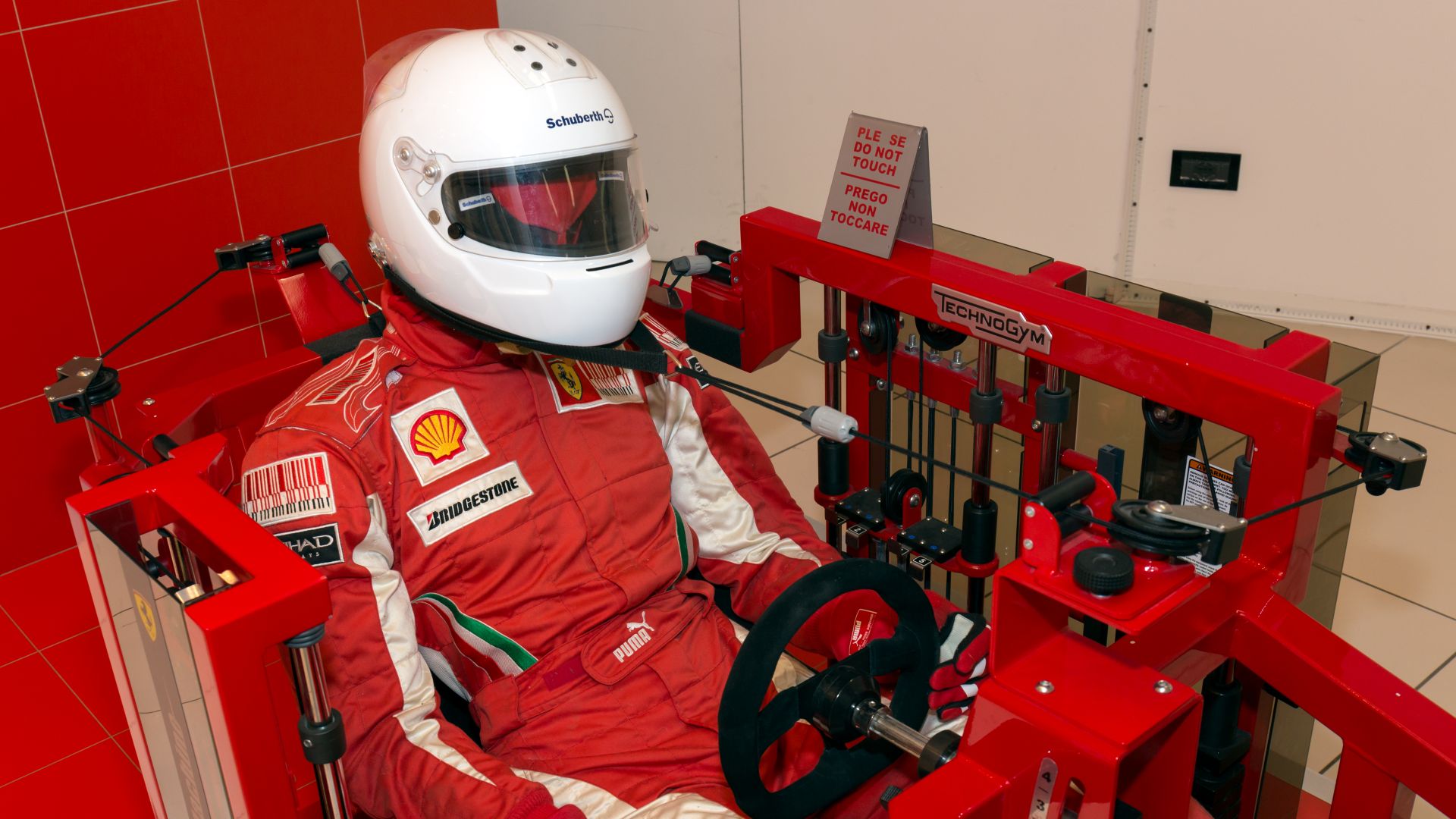 File:Ferrari Drivers Training Machine driver-right Museo Ferrari.jpg