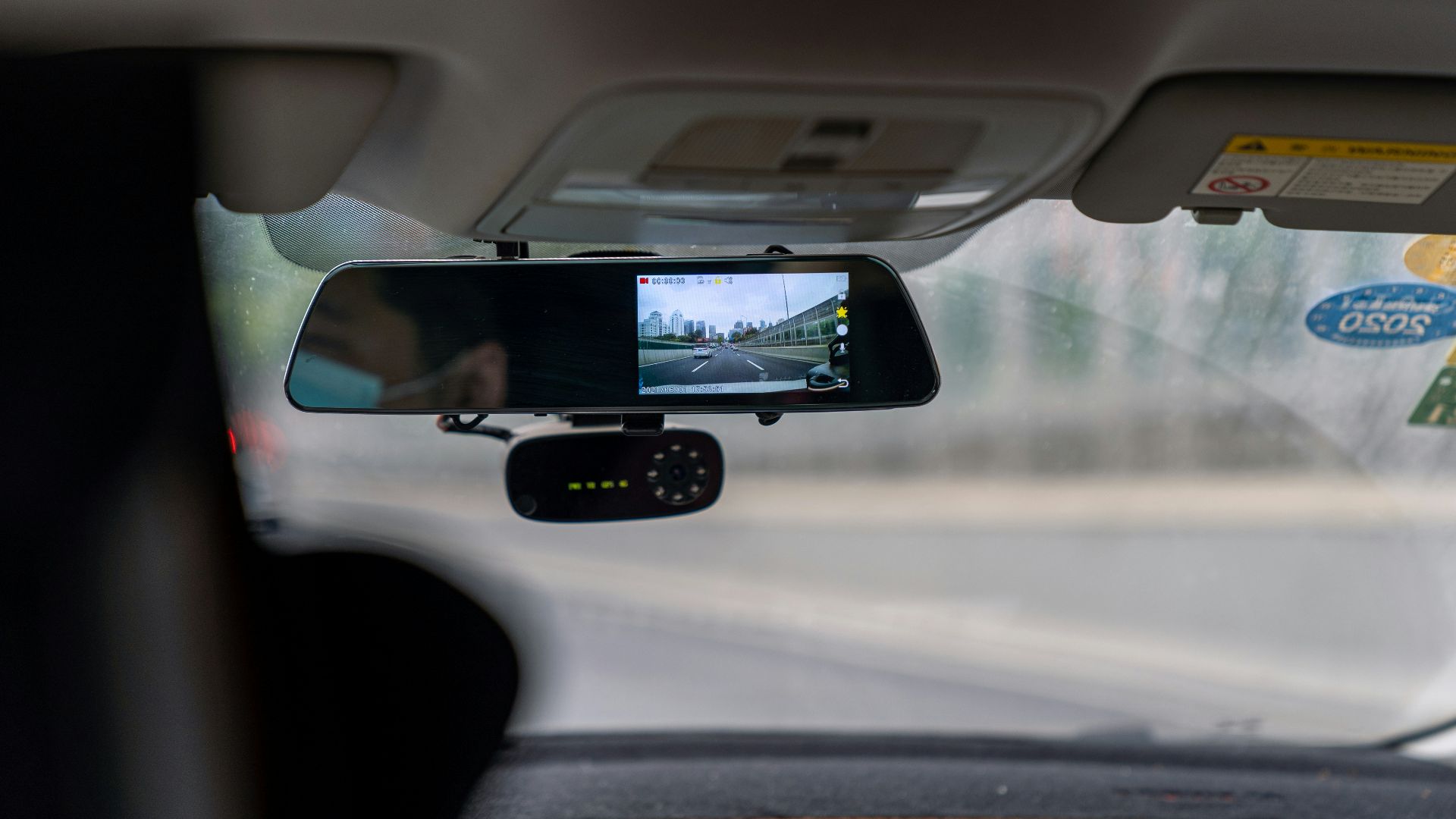 car side mirror with water droplets