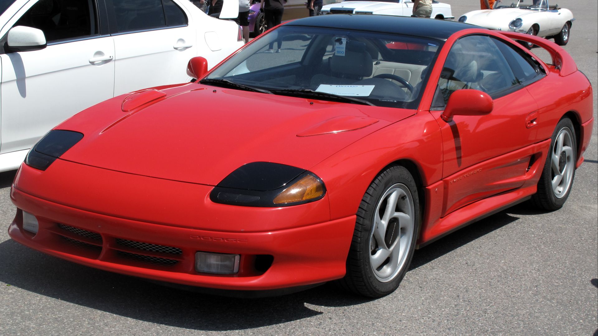 File:1991 Dodge Stealth RT Twin Turbo in Firestorm Red, Front Left, 05-29-2022.jpg