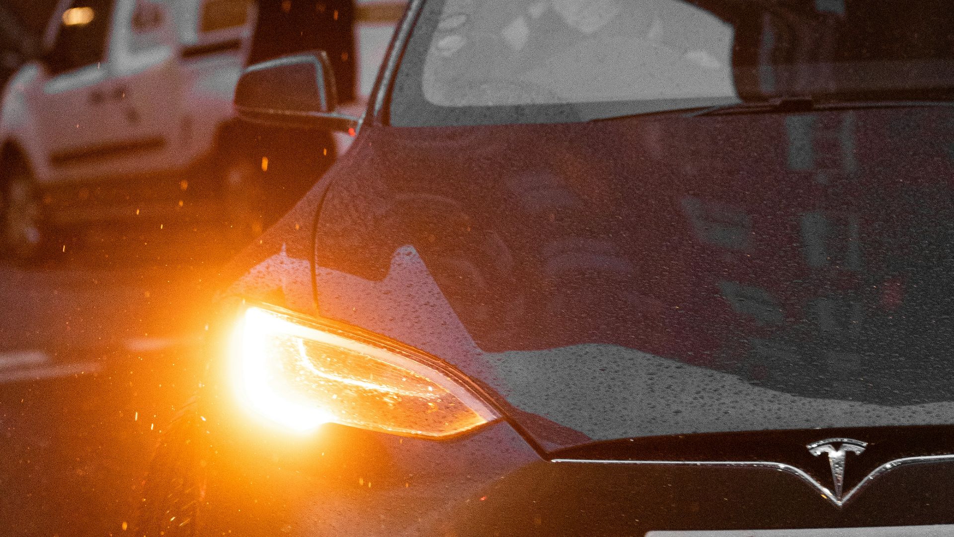 a car that is sitting in the street