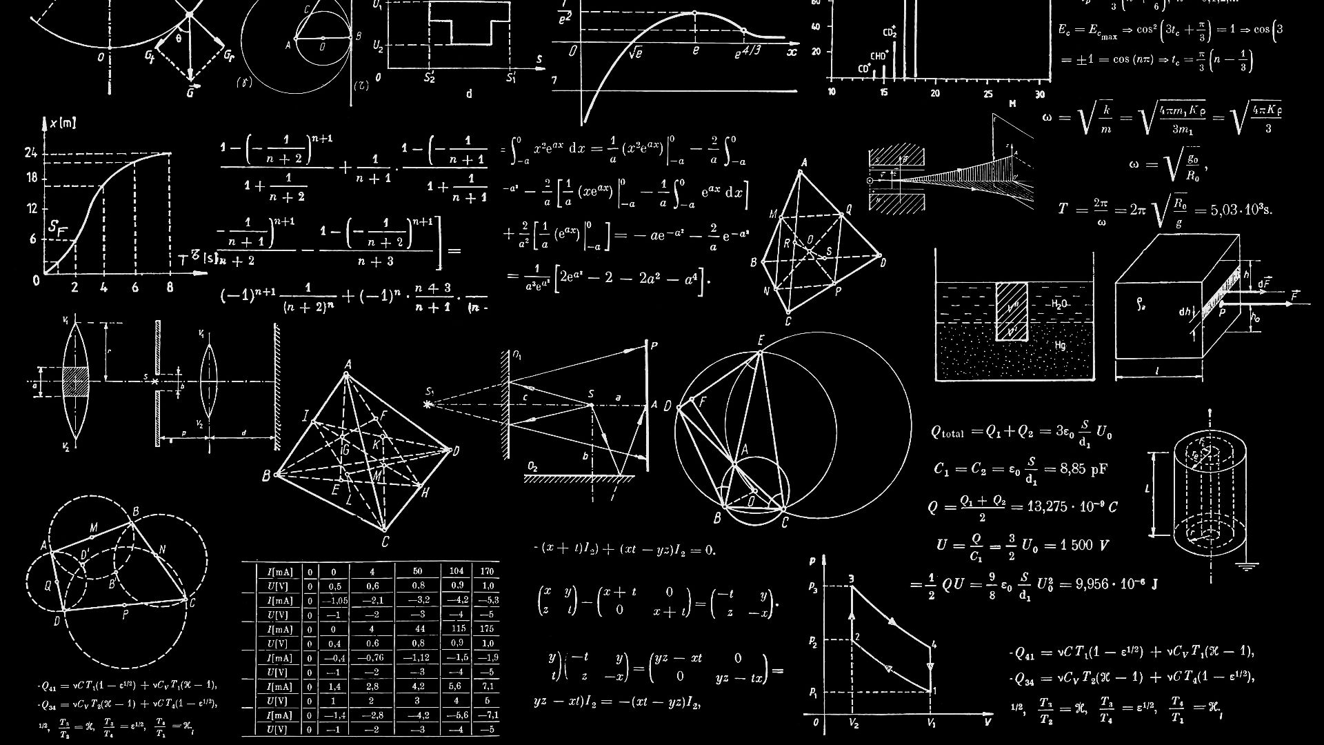 a blackboard with a bunch of diagrams on it