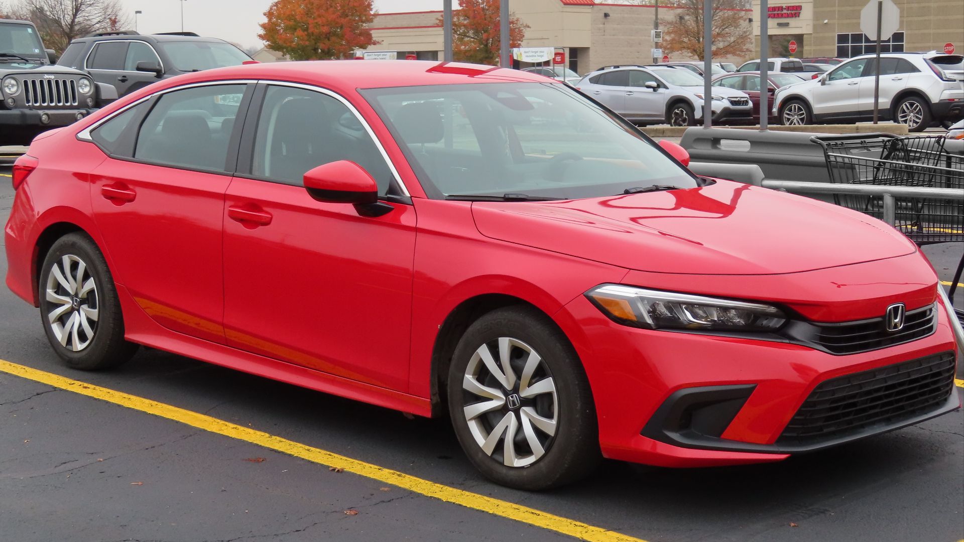 File:2022 Honda Civic LX Sedan, front right, 11-02-2022.jpg