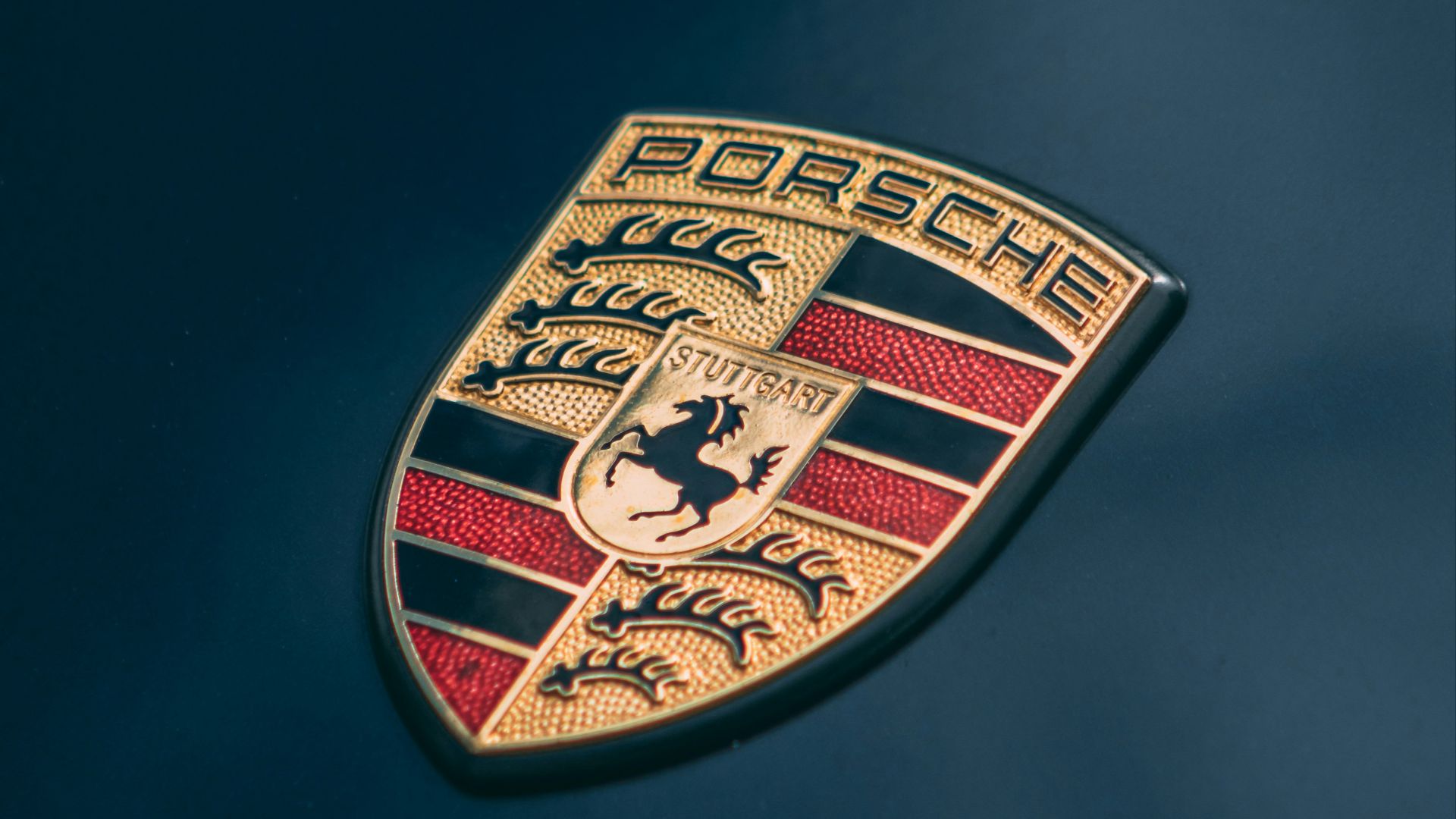 red and yellow logo on black background