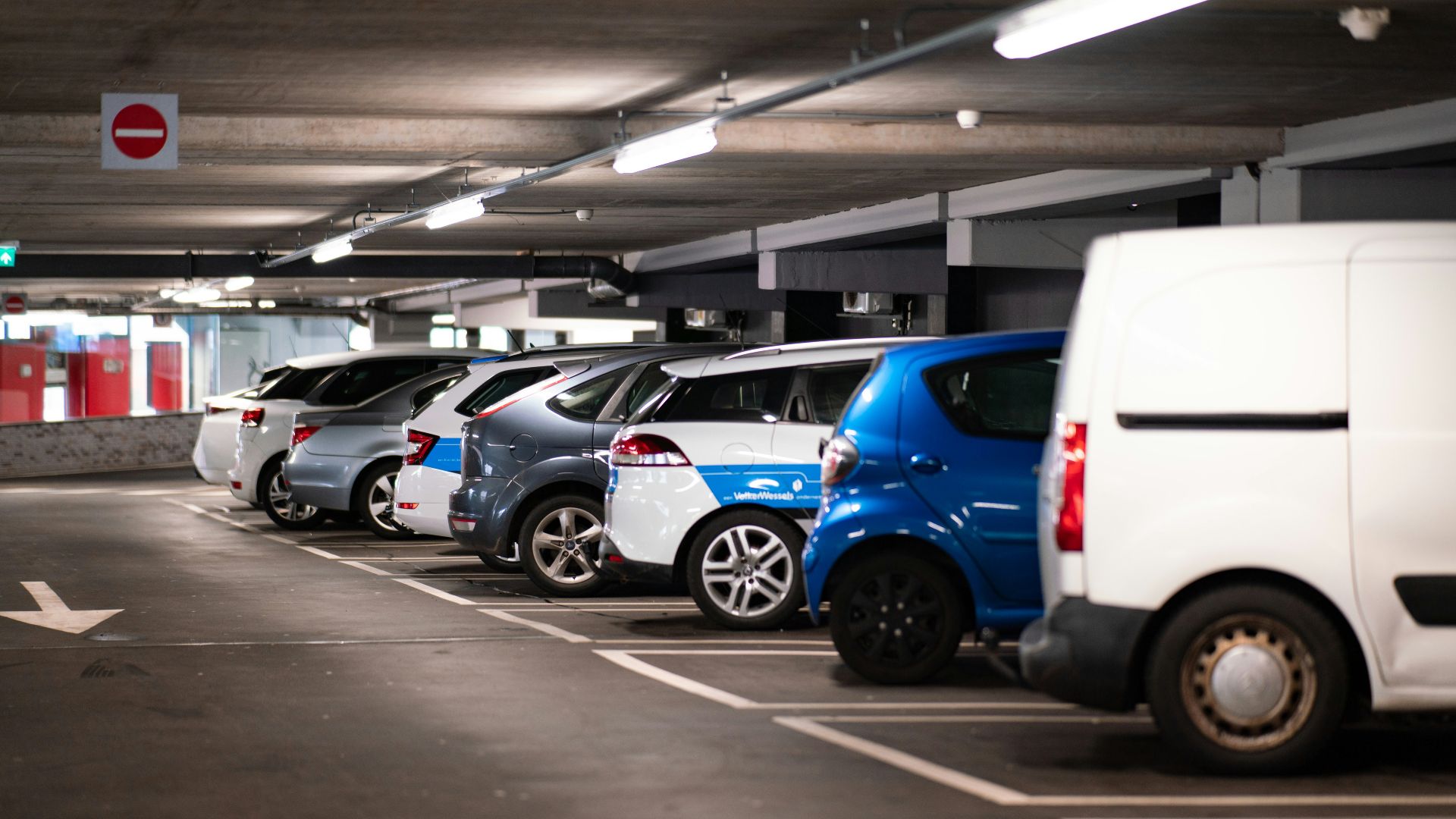 cars parked in parking lot