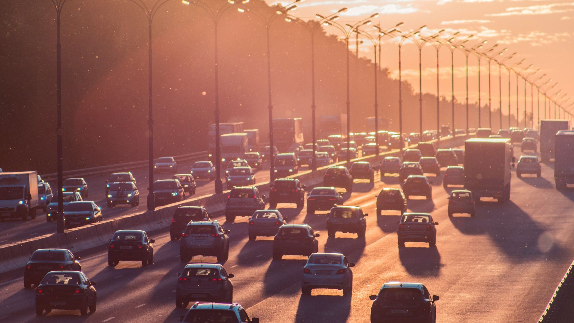 cars passing through north and south