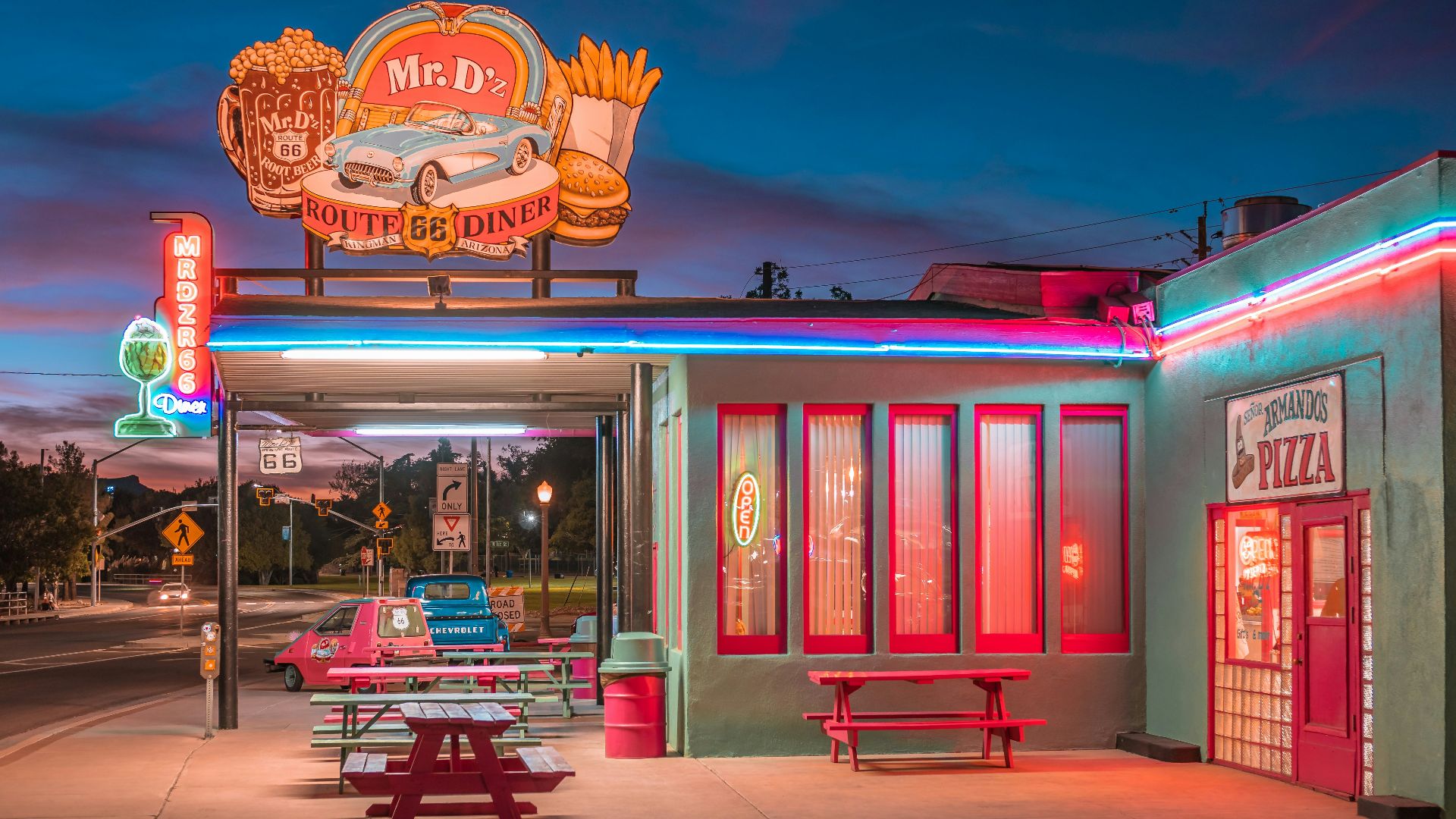 Mr.D'z diner illustration